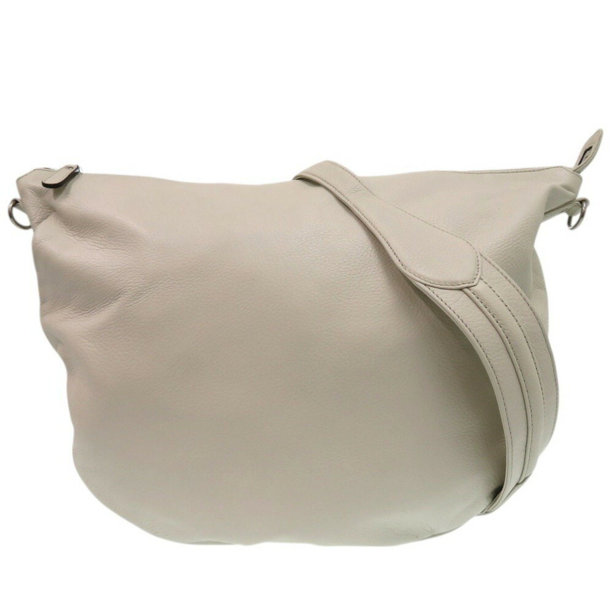 Gucci Shoulder Bag 243308 002123 Leather Ivory 0960Gucci in Beige, Women's