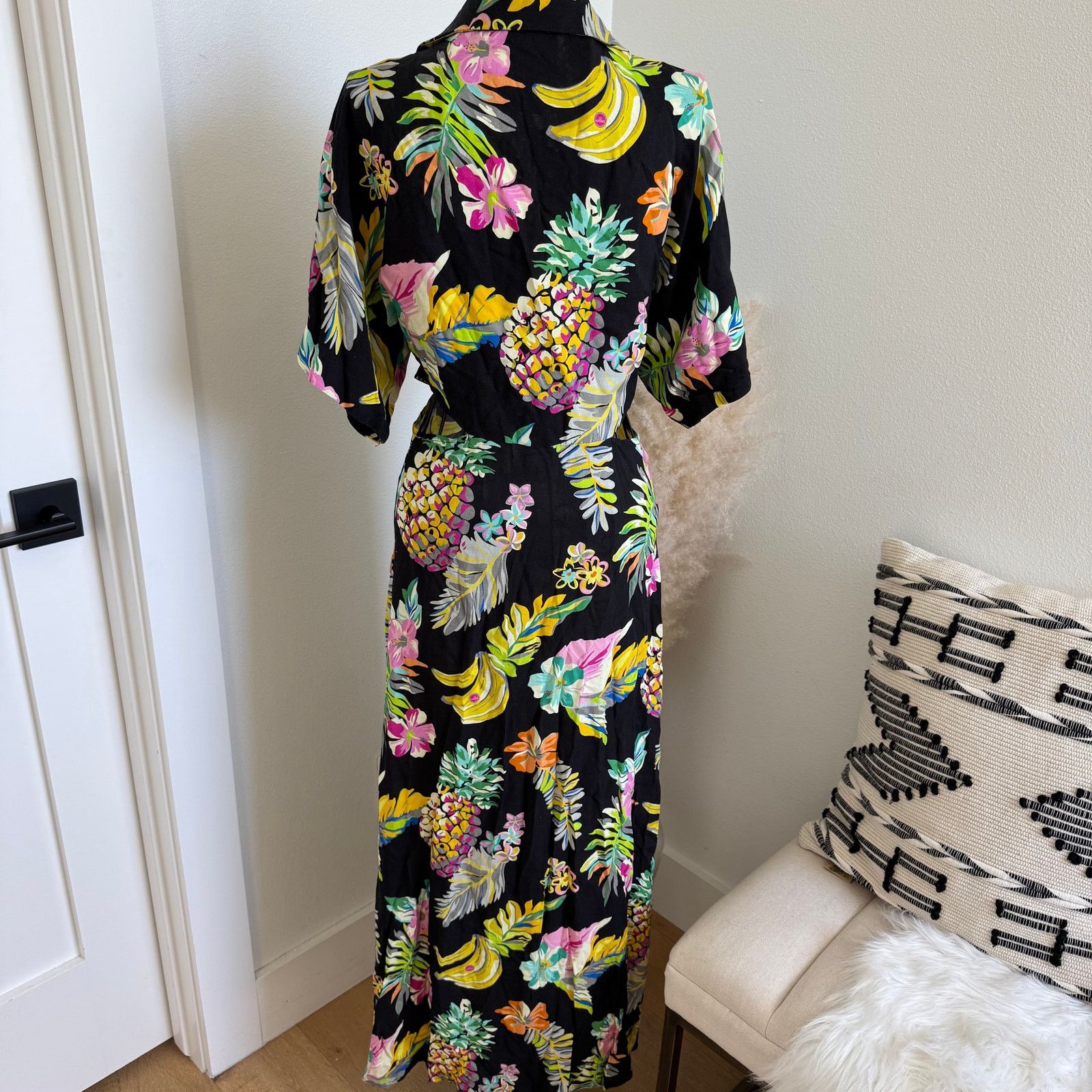 Le Superbe LE SUPERBE Mai Tai Maxi Cut Out Front Tie Dress Black Size S / US 4 / IT 40 - 6 Thumbnail
