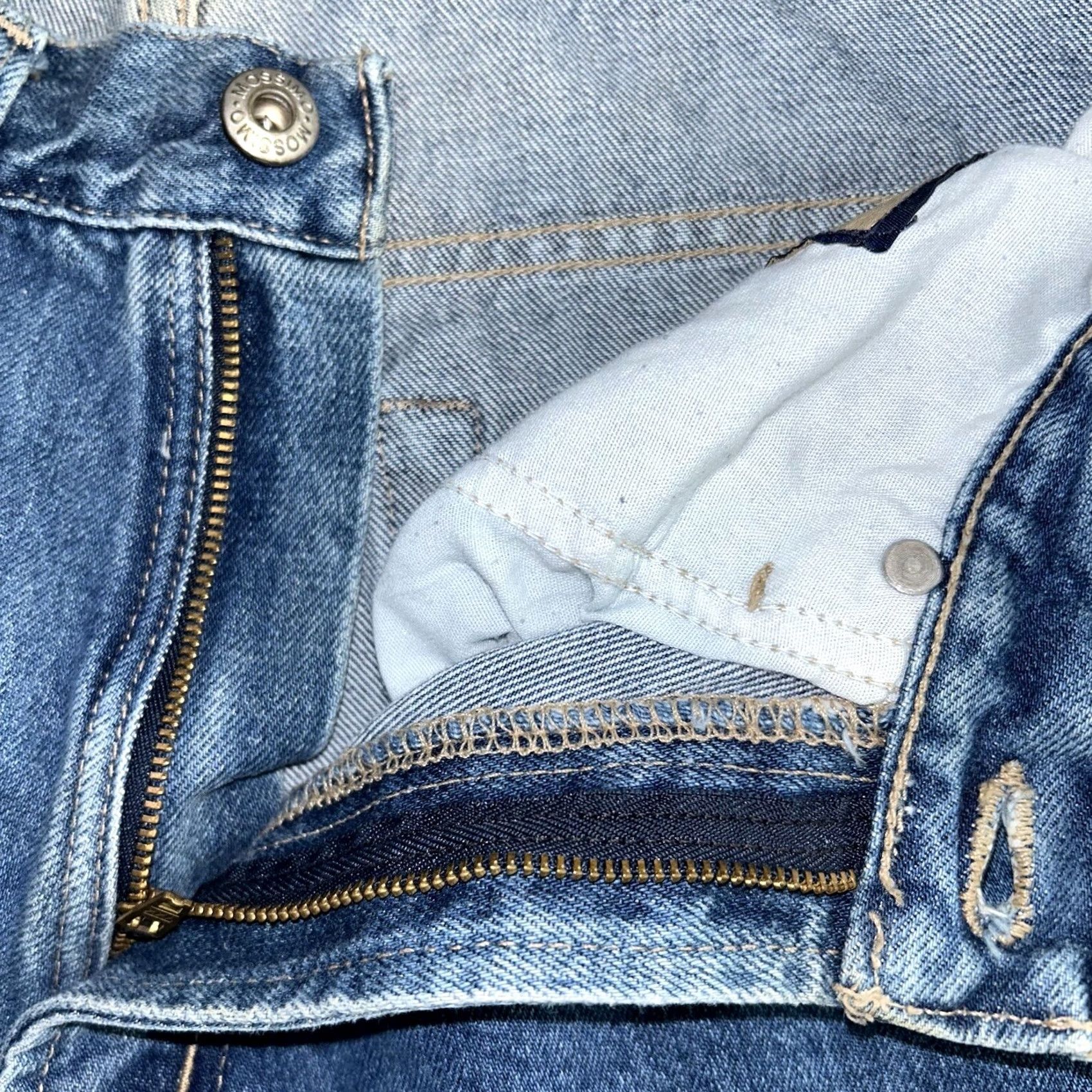 Mossimo VINTAGE Mossimo Gene Denim Jeans USA Made 28x31 Relaxed 5-Pocket Blue Mens Jeans Size US 28 / EU 44 - 4 Thumbnail