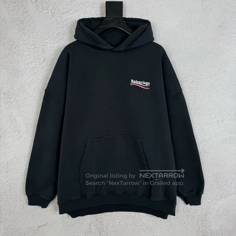 Balenciaga Balenciaga Coke Wave Letter Pattern Embroidery Hoodie Size US XXL / EU 58 / 5 - 1 Thumbnail