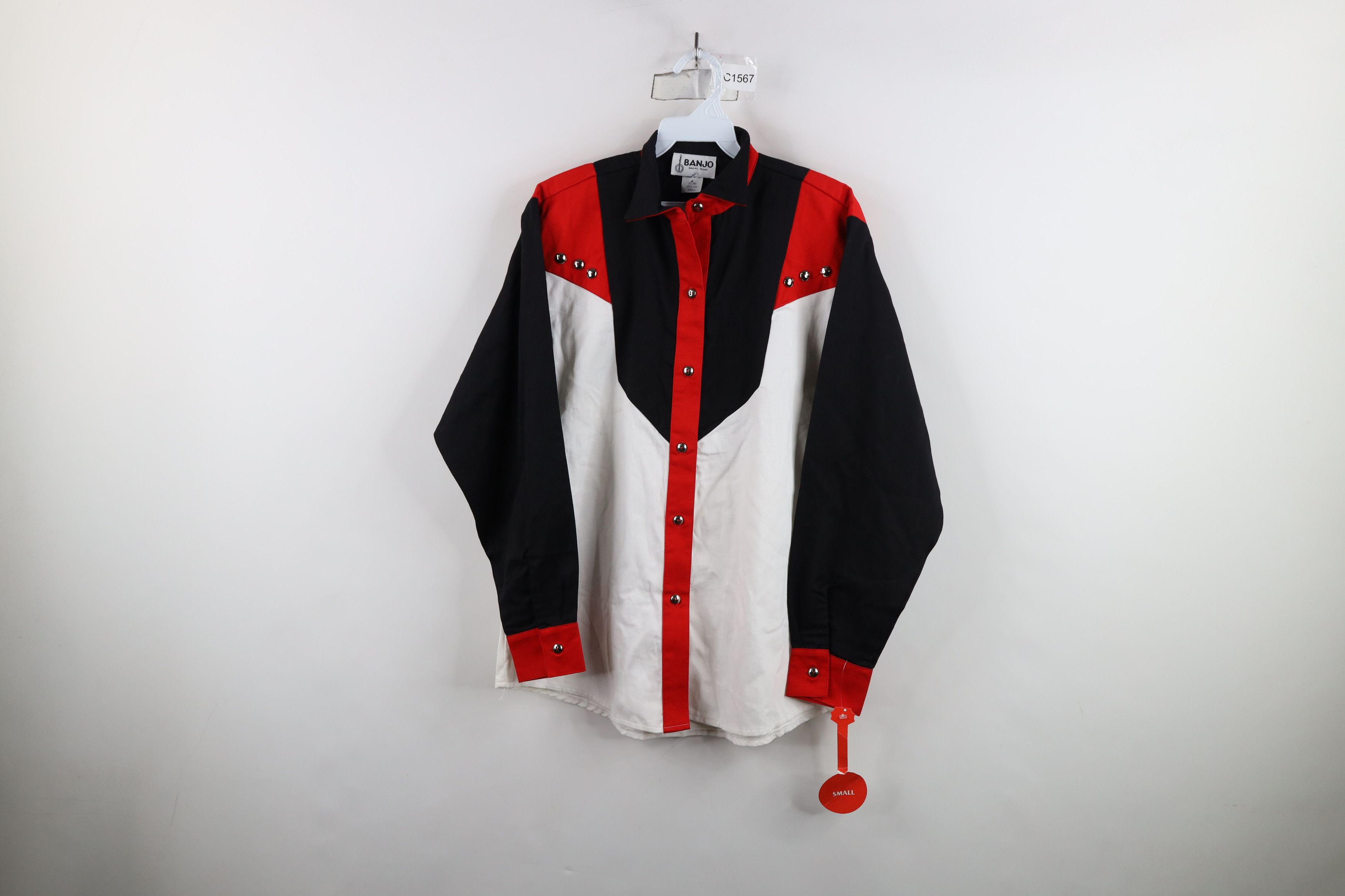 Vintage Deadstock Vintage 90s Rockabilly Western Button Shirt USA Size S / US 4 / IT 40 - 1 Thumbnail