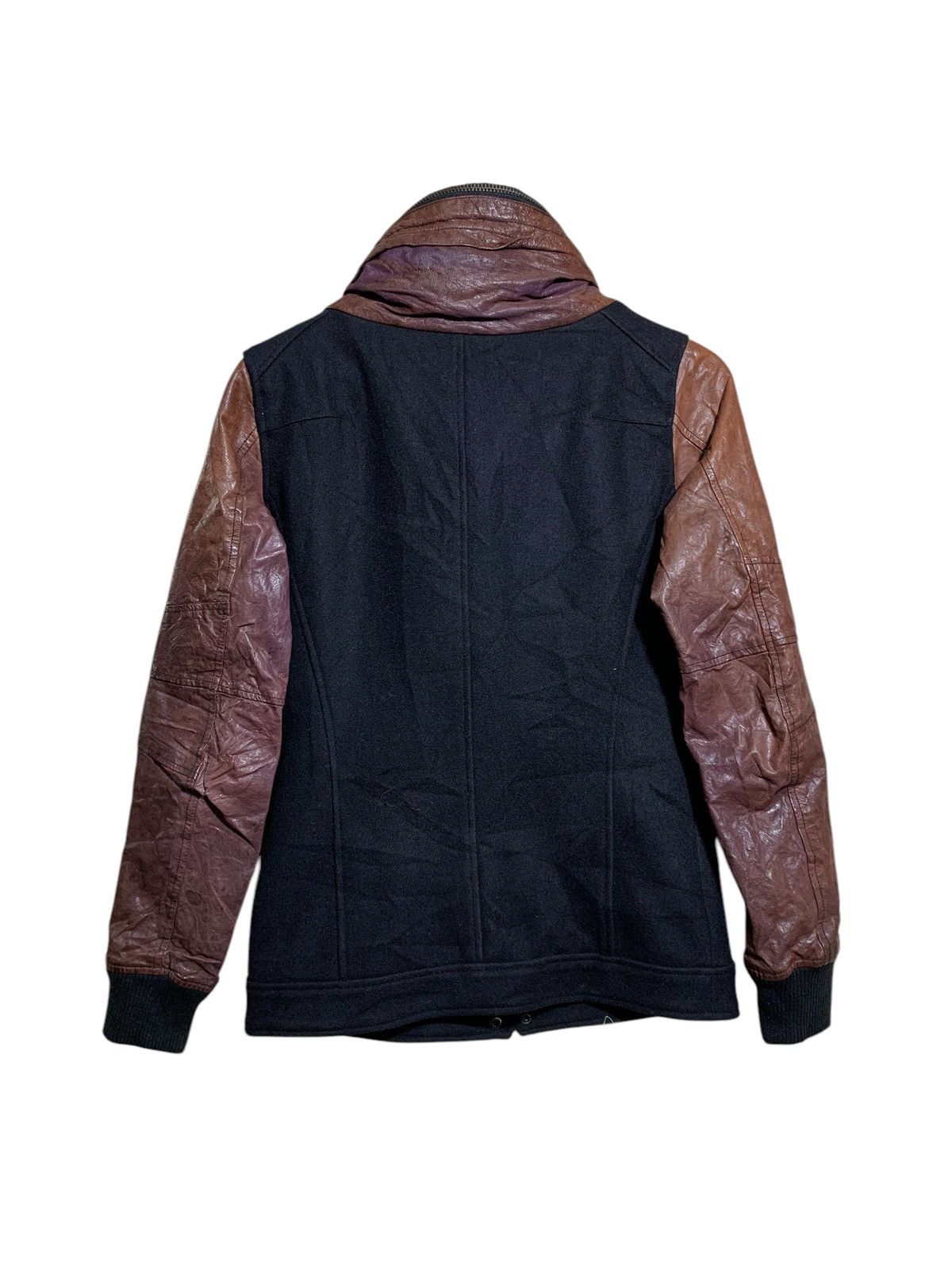 Tornado Mart 🔥TORNADO MART JAPAN WOOL/LEATHER JACKETS DETACHED HOODIE Size US M / EU 48-50 / 2 - 5 Thumbnail