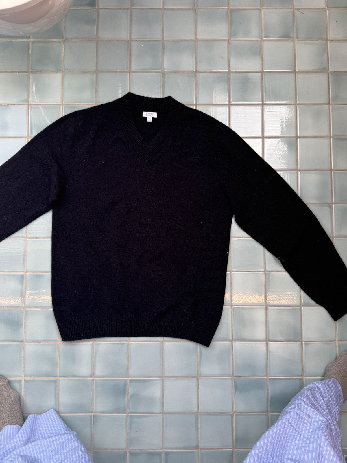 Sunspel Sunspel v-neck knits Size US L / EU 52-54 / 3 - 3 Thumbnail