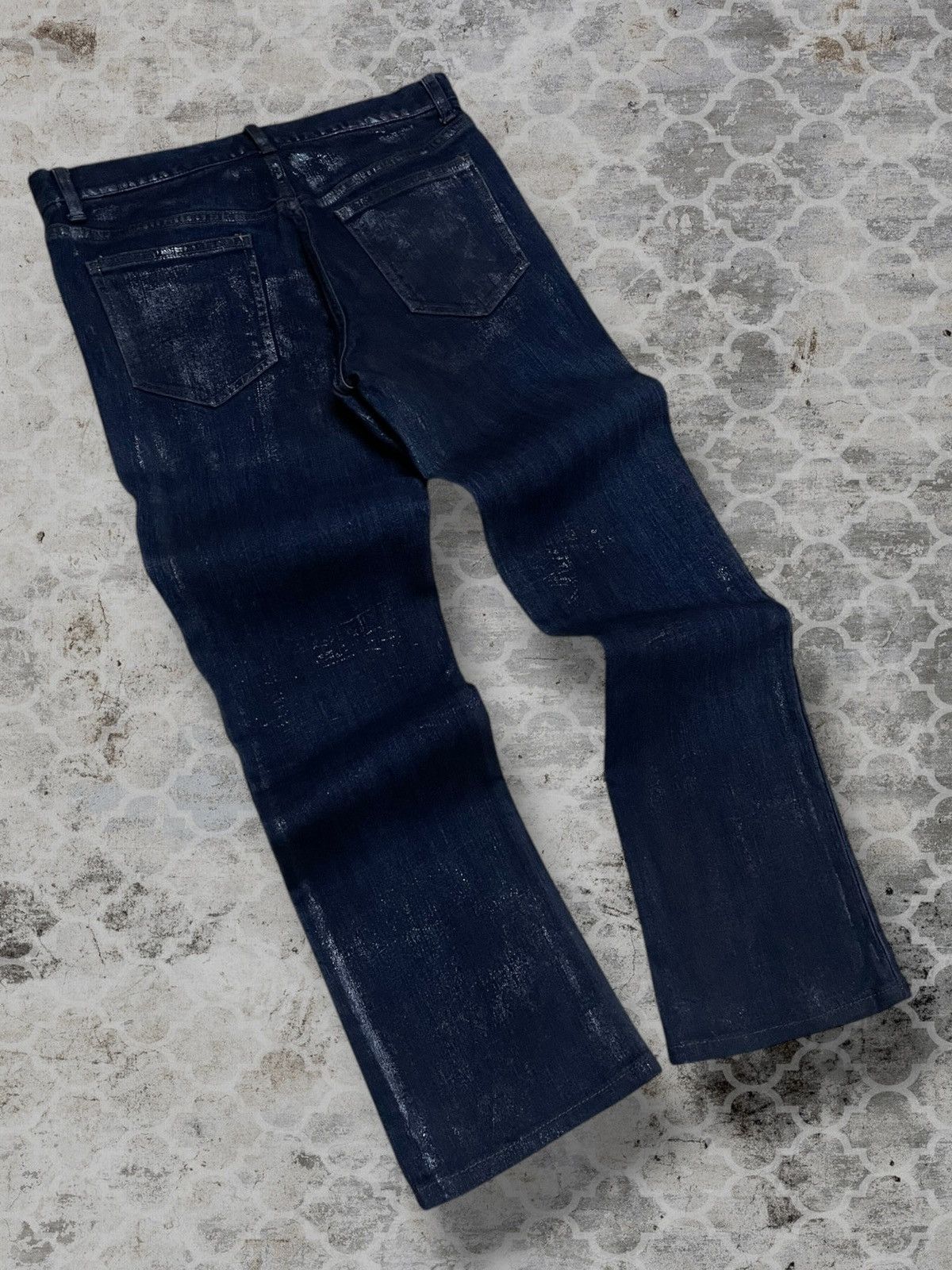 Shellac Vintage 1990s Authentic Designer Shellac Wax Style Denim Size US 29 - 11 Thumbnail