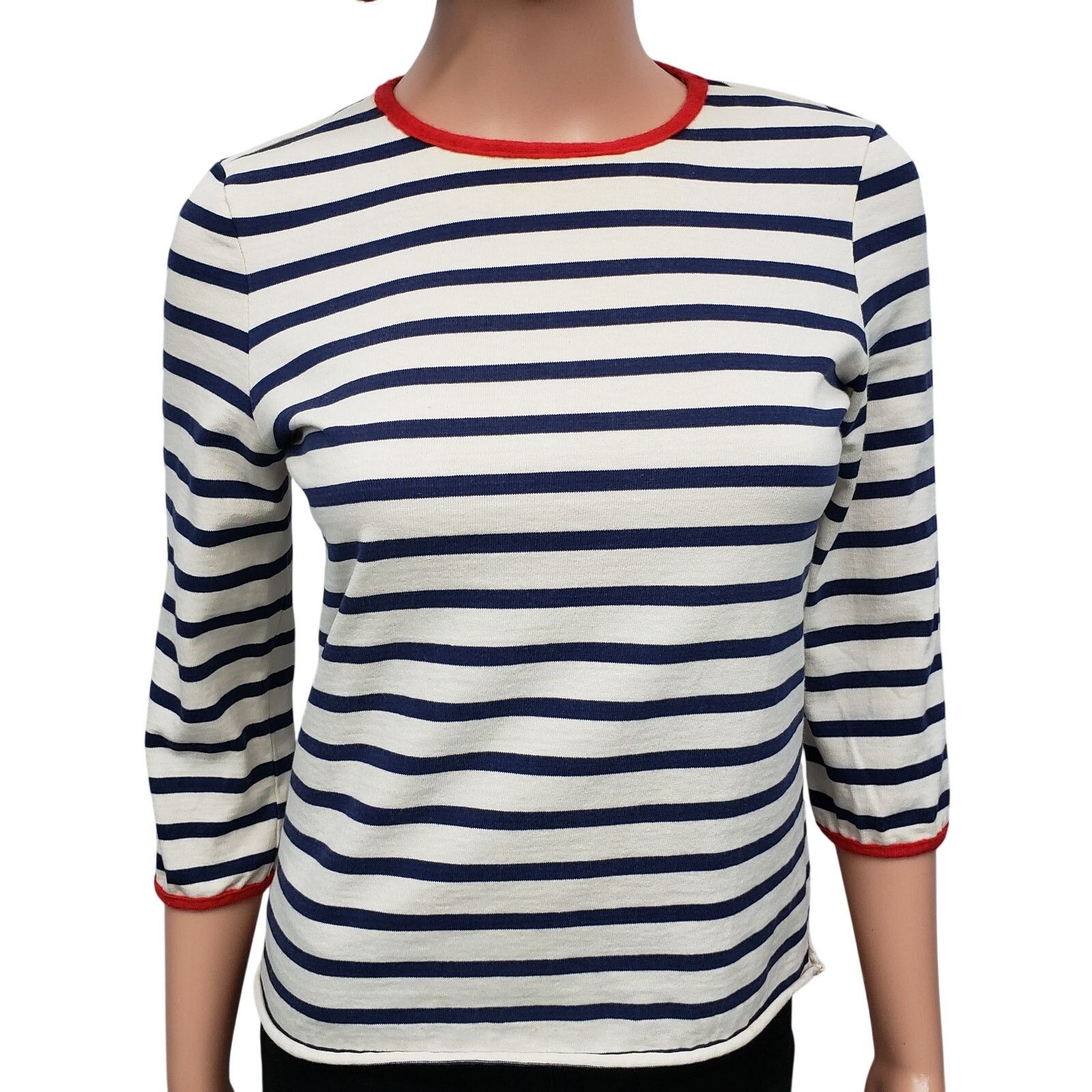 Marni MARNI Striped Top 3/4 Sleeve Made in Italy 42/ XXS / Girl Size XXS / US 00 / IT 34 - 2 Thumbnail
