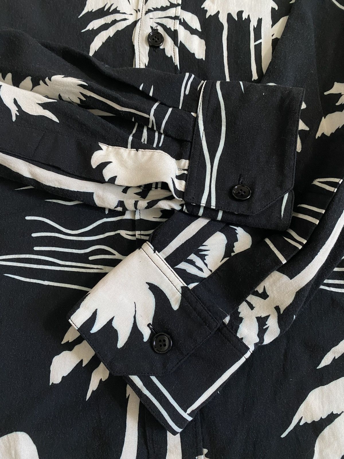 Celine × Hedi Slimane Celine - SS21 Palm Tree Long Sleeve Shirt Size US M / EU 48-50 / 2 - 3 Thumbnail