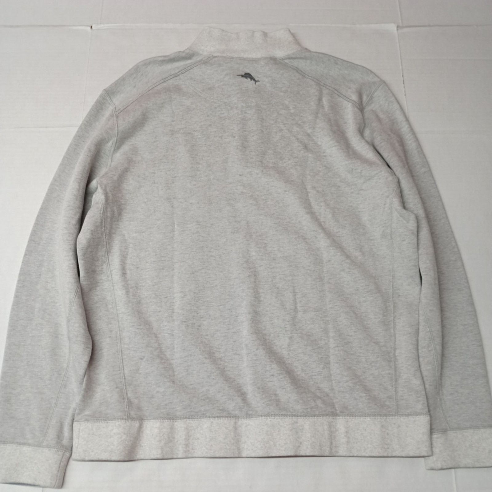 Tommy Bahama Tommy Bahama Reversible Gray Pullover 1/4 Zip Men's Size XL Size US XL / EU 56 / 4 - 7 Thumbnail