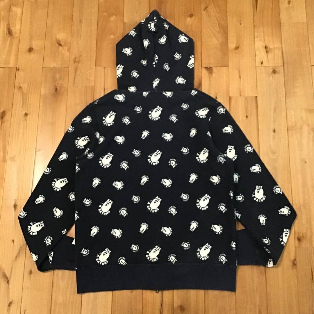 Bape 💫Glow in the dark💫 BAPE logo full zip hoodie a bathing ape Size US M / EU 48-50 / 2 - 5 Thumbnail