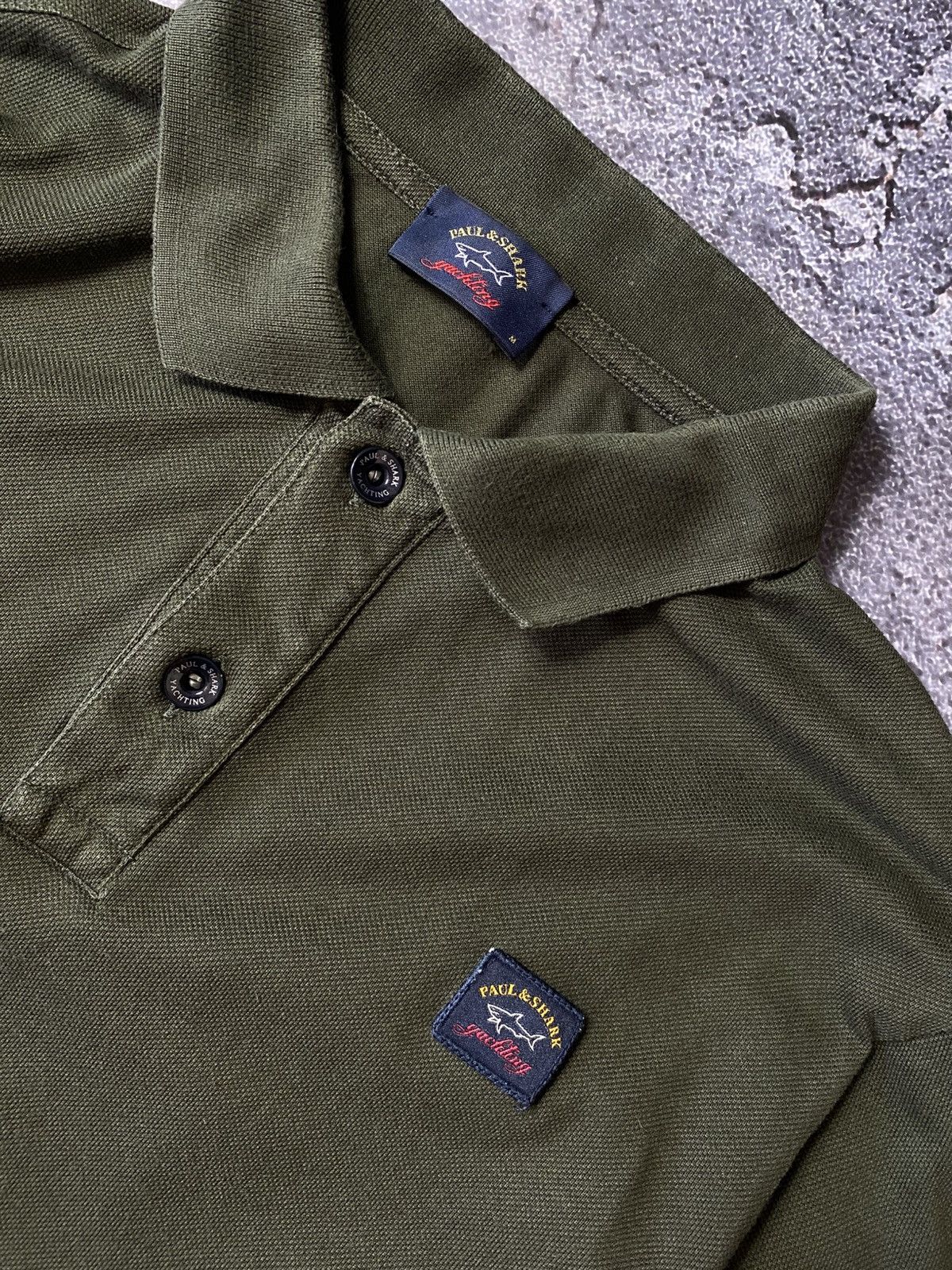 Paul & Shark Paul and Shark Long Sleeve Polo Shirt green - Size Men's M Size US M / EU 48-50 / 2 - 3 Thumbnail