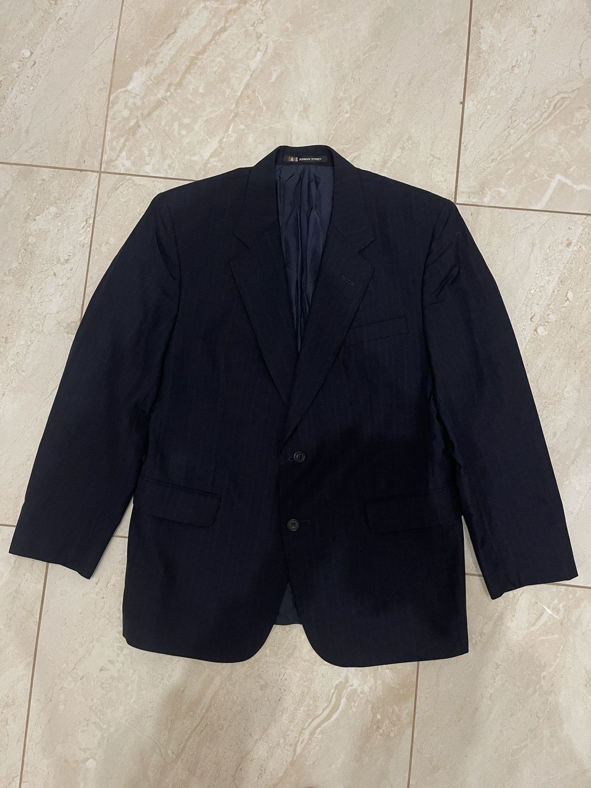 DAKS Daks wool blue blazer classic jacket sport coat men’s 90s Size 42S - 9 Thumbnail