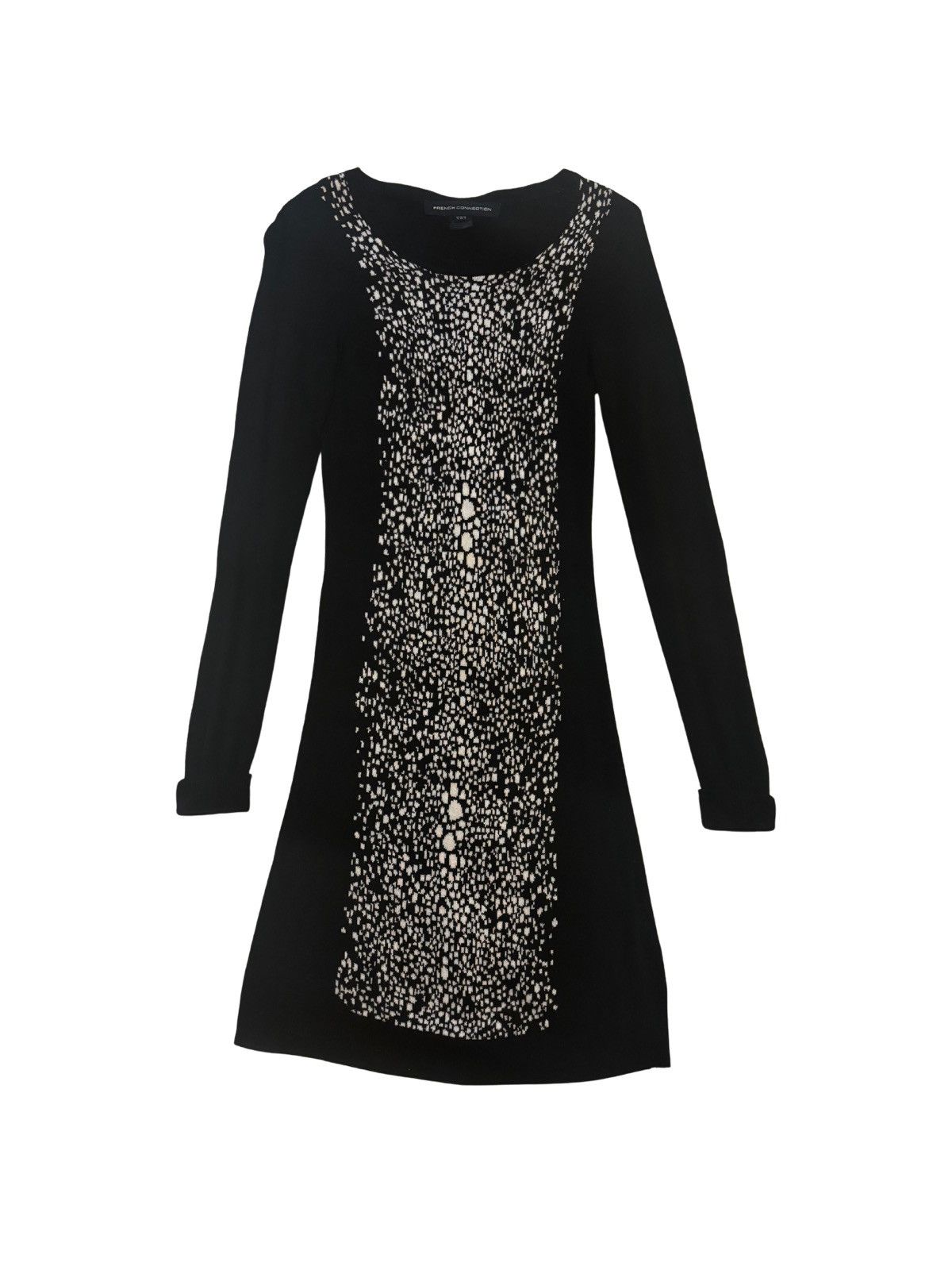 French Connection Women’s black & white knit dress.wd0206 Size XS / US 0-2 / IT 36-38 - 1 Thumbnail