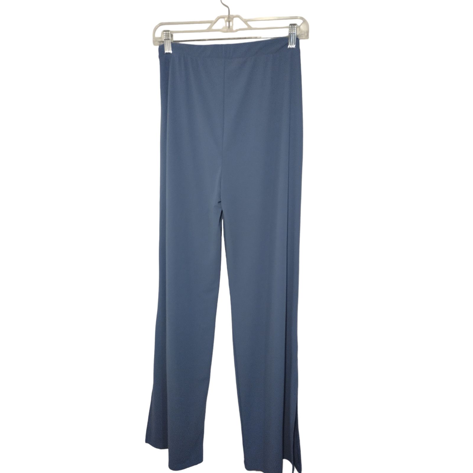 Zara ZARA Womens Ankle Pants Pull On Slit Hem Front Blue Medium Size 30" / US 8 / IT 44 - 2 Thumbnail