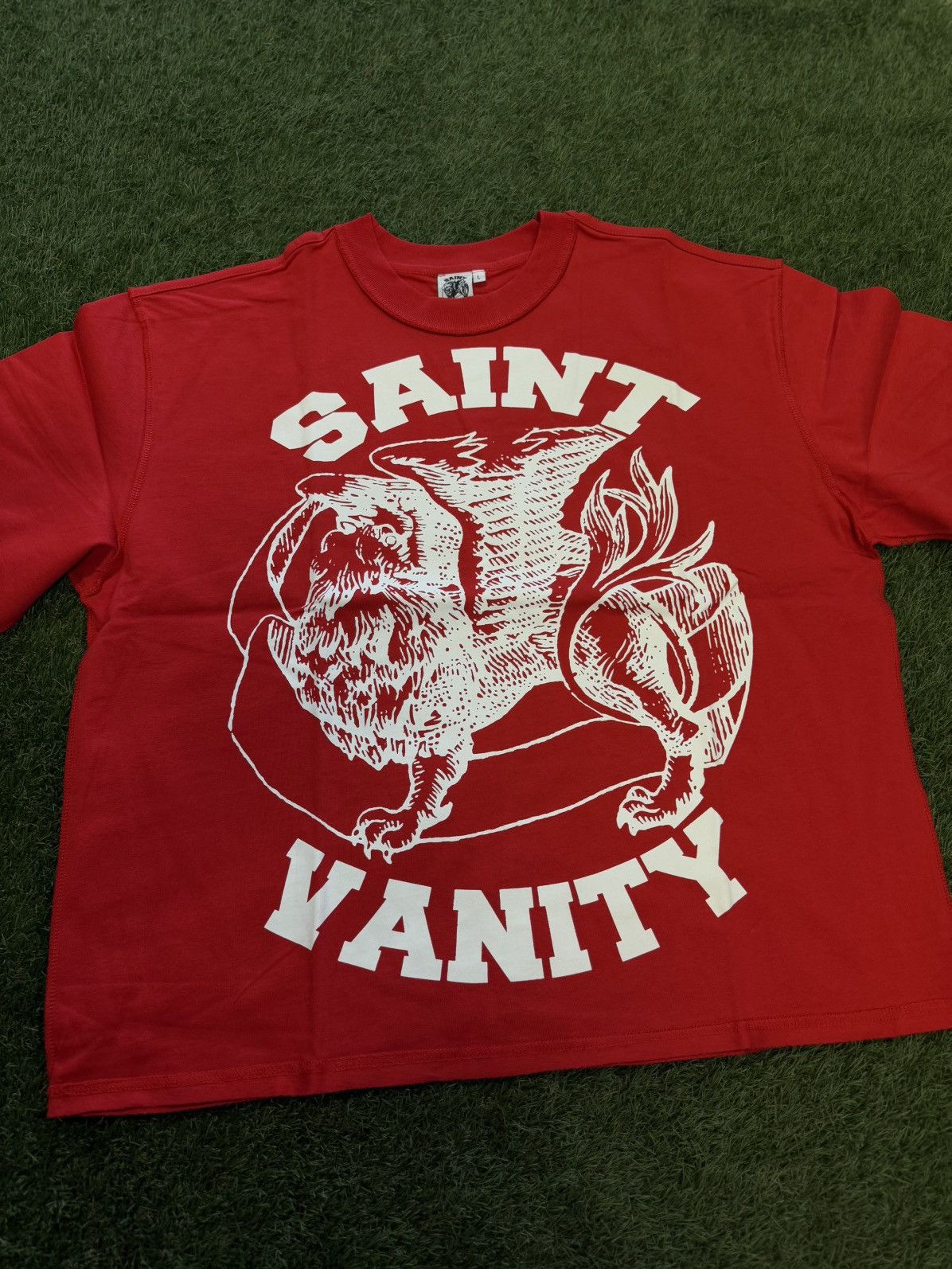 Saint Vanity Saint Vanity Red White Tee Shirt Size Large (NEW) Size US L / EU 52-54 / 3 - 3 Thumbnail