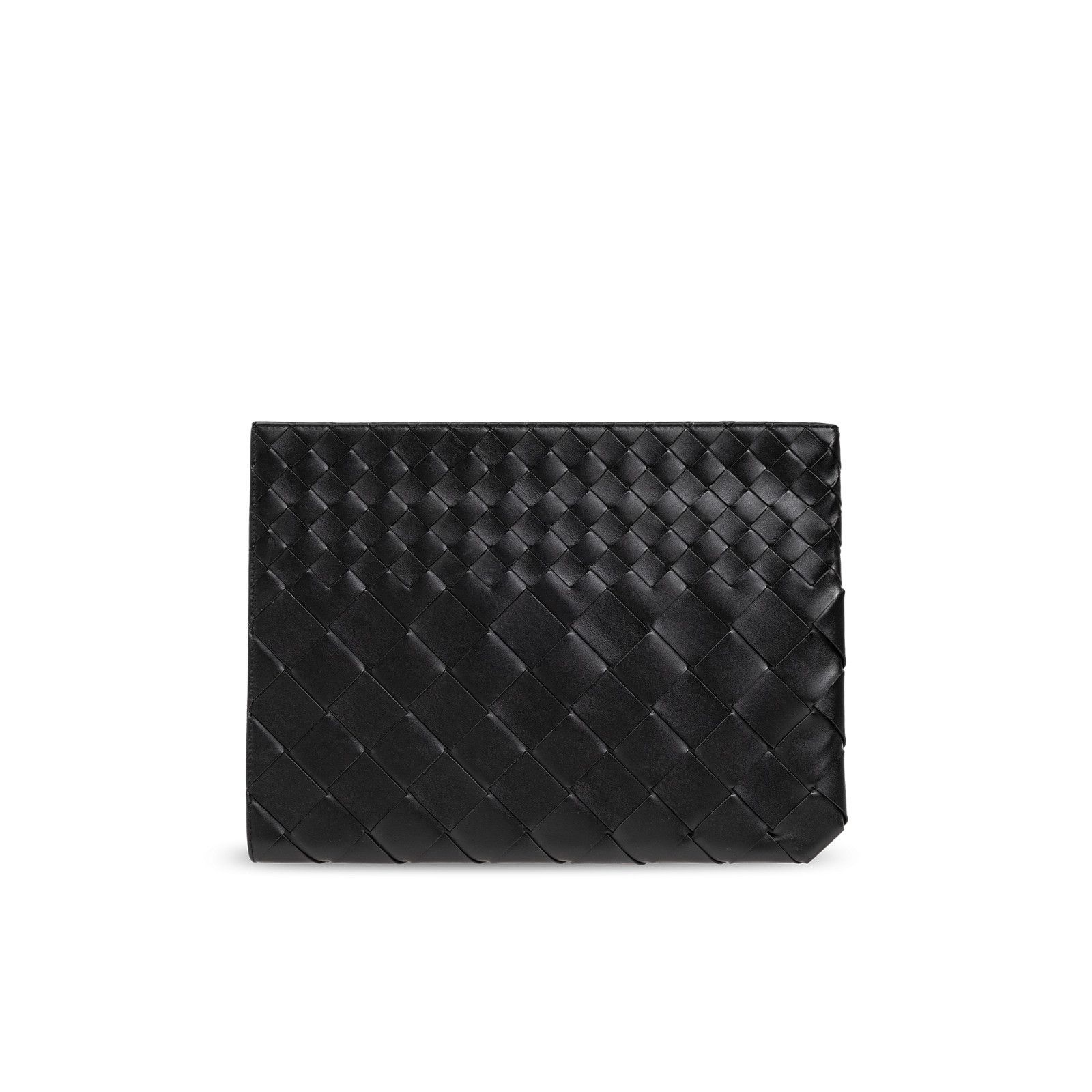 BOTTEGA VENETA Intrecciato Black Pouch New & Authentic