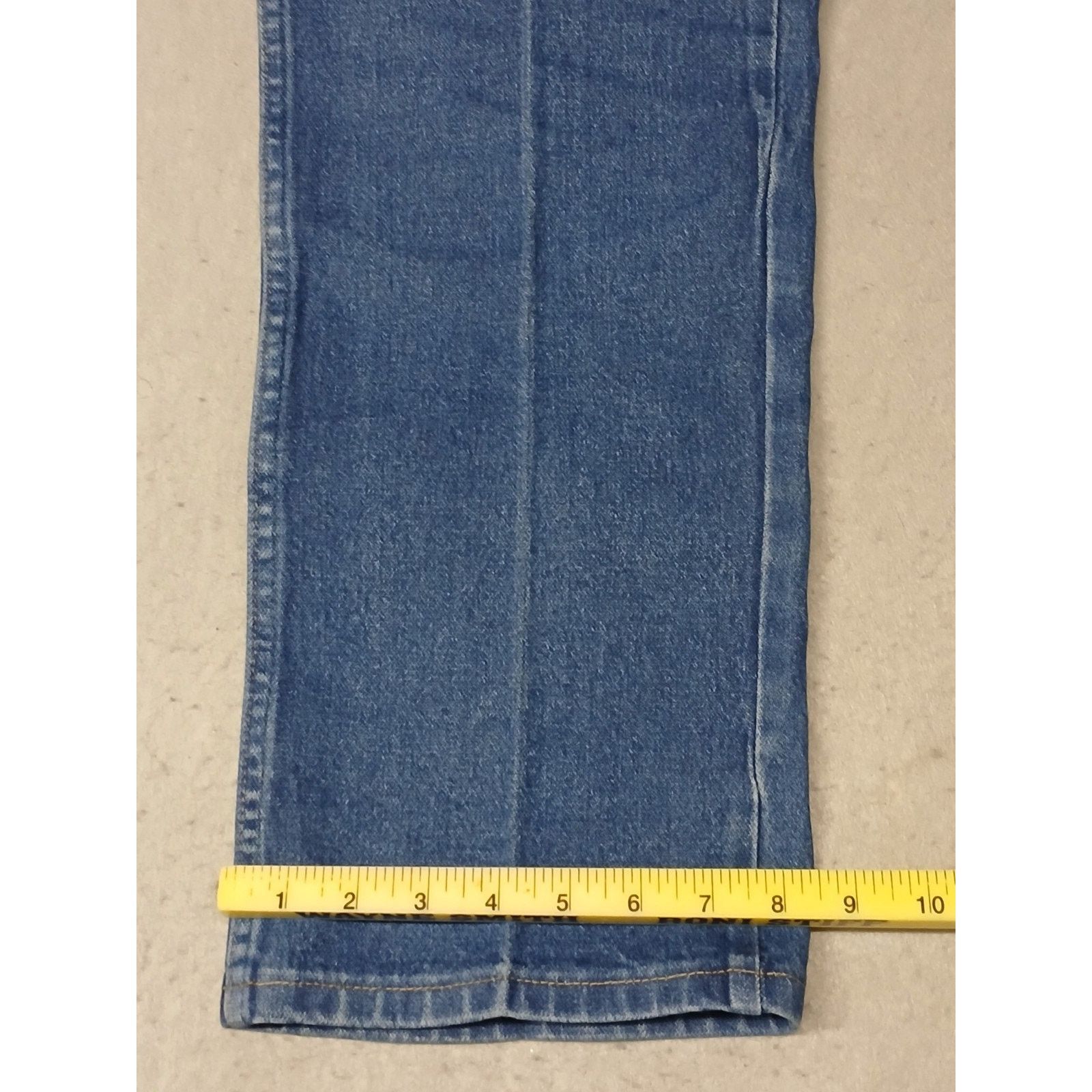 Wrangler Wrangler (36x40) Creased Straight Leg Blue Denim Jeans Size US 36 / EU 52 - 2 Thumbnail