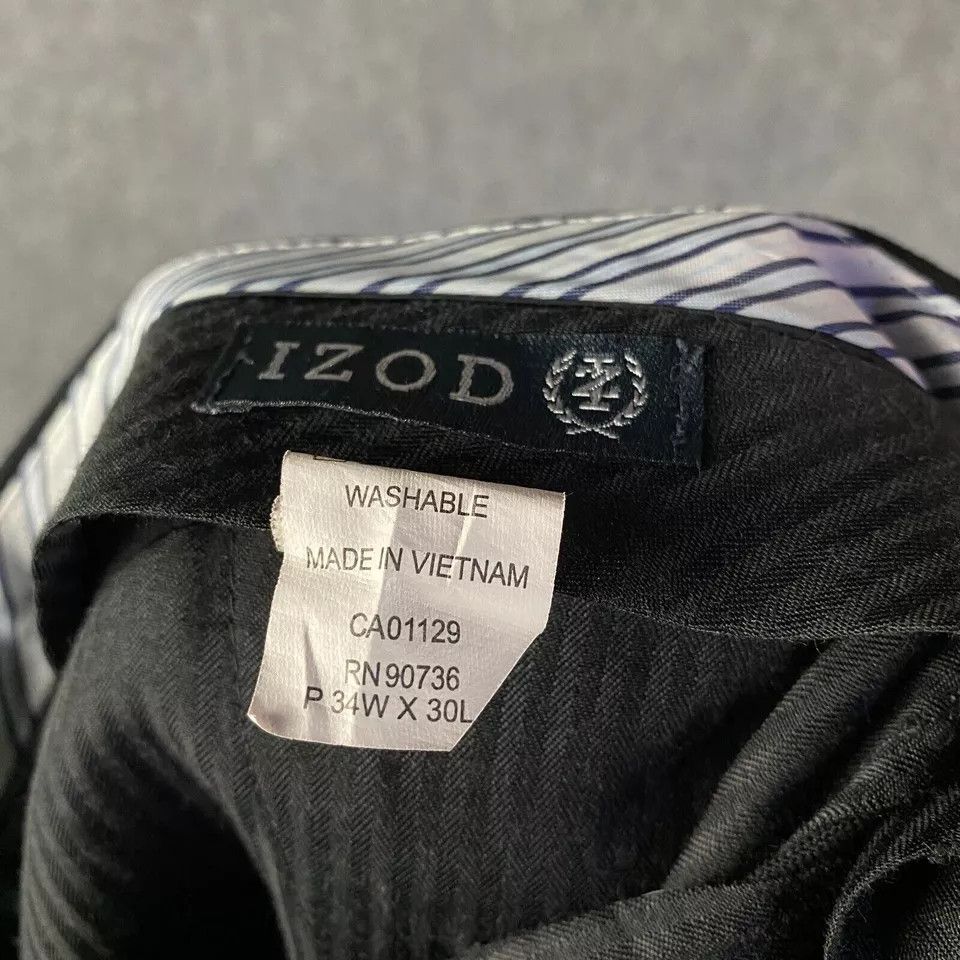Izod Izod Slacks Men's 34x30 Dress Pants Polyester Adults Slash Size US 34 / EU 50 - 8 Thumbnail