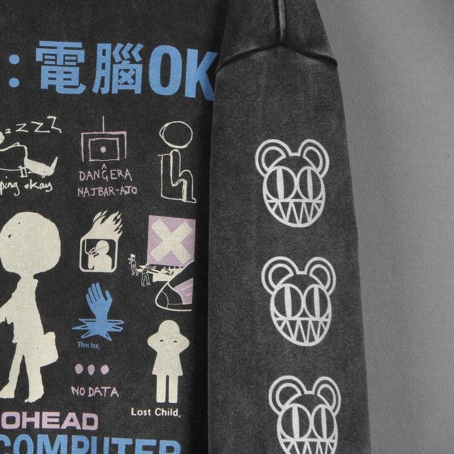 Japanese Brand Japanese Cartoon Radiohead Hoodie Washed Size US XL / EU 56 / 4 - 2 Thumbnail