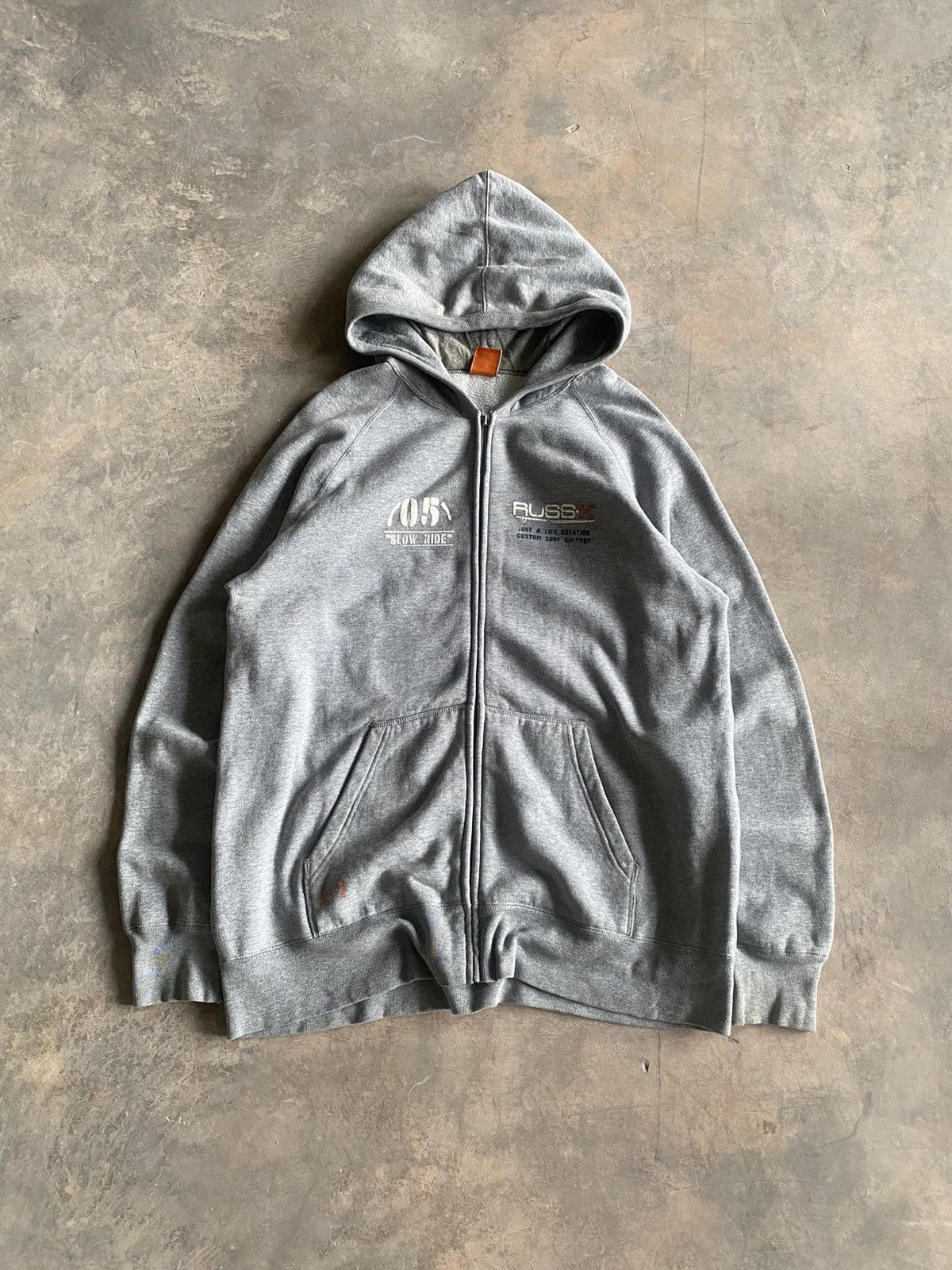 Japanese Brand × Vintage RUSS-K ZIPPER HOODIE SURF Y2K LGB PUNK Size US XL / EU 56 / 4 - 2 Thumbnail