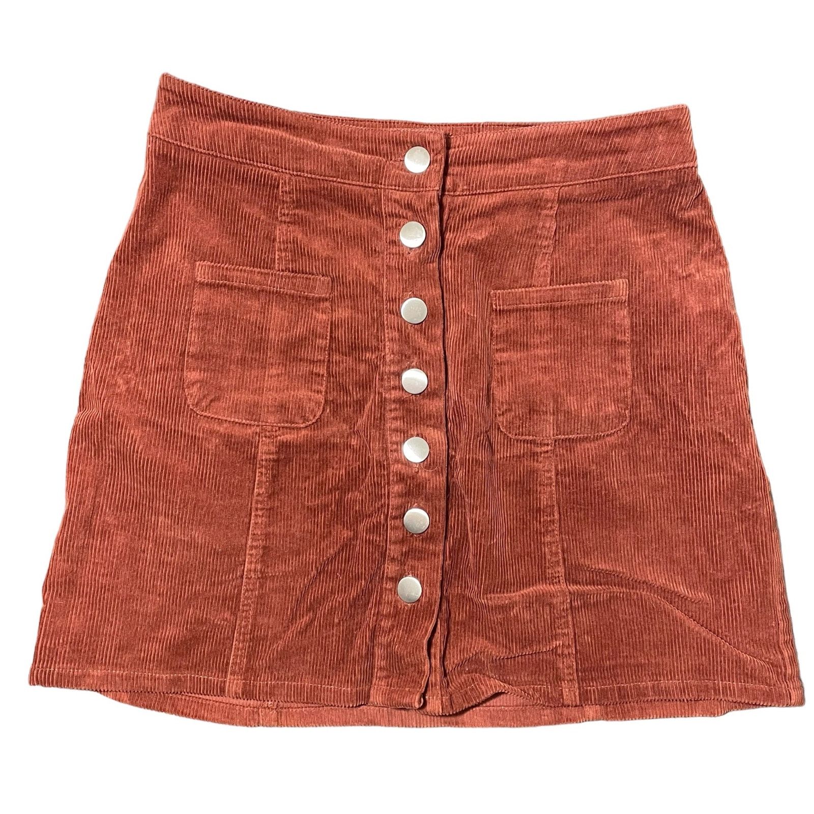 Other Charlotte Russe Corduroy Mini Skirt Copper Brown Size Small Size 29" - 1 Thumbnail