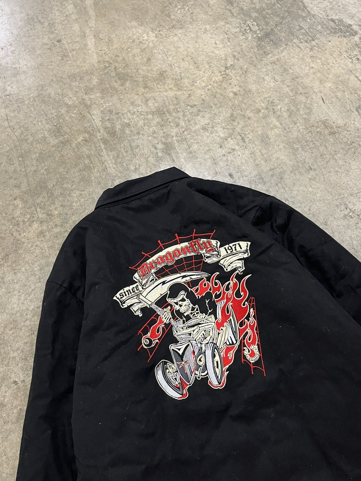 Dragonfly × Vintage Vintage dragon fly biker zip up jacket Harley style rare Size US XXL / EU 58 / 5 - 2 Thumbnail