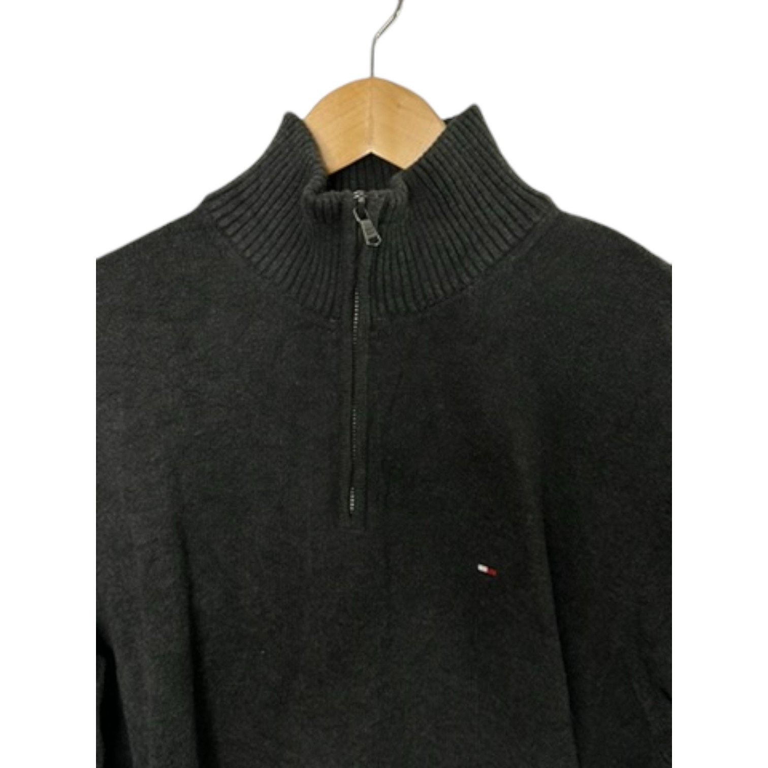 Tommy Hilfiger Tommy Hilfiger Gray 1/4 Zip Pullover Sweater Men's L Size US L / EU 52-54 / 3 - 2 Thumbnail