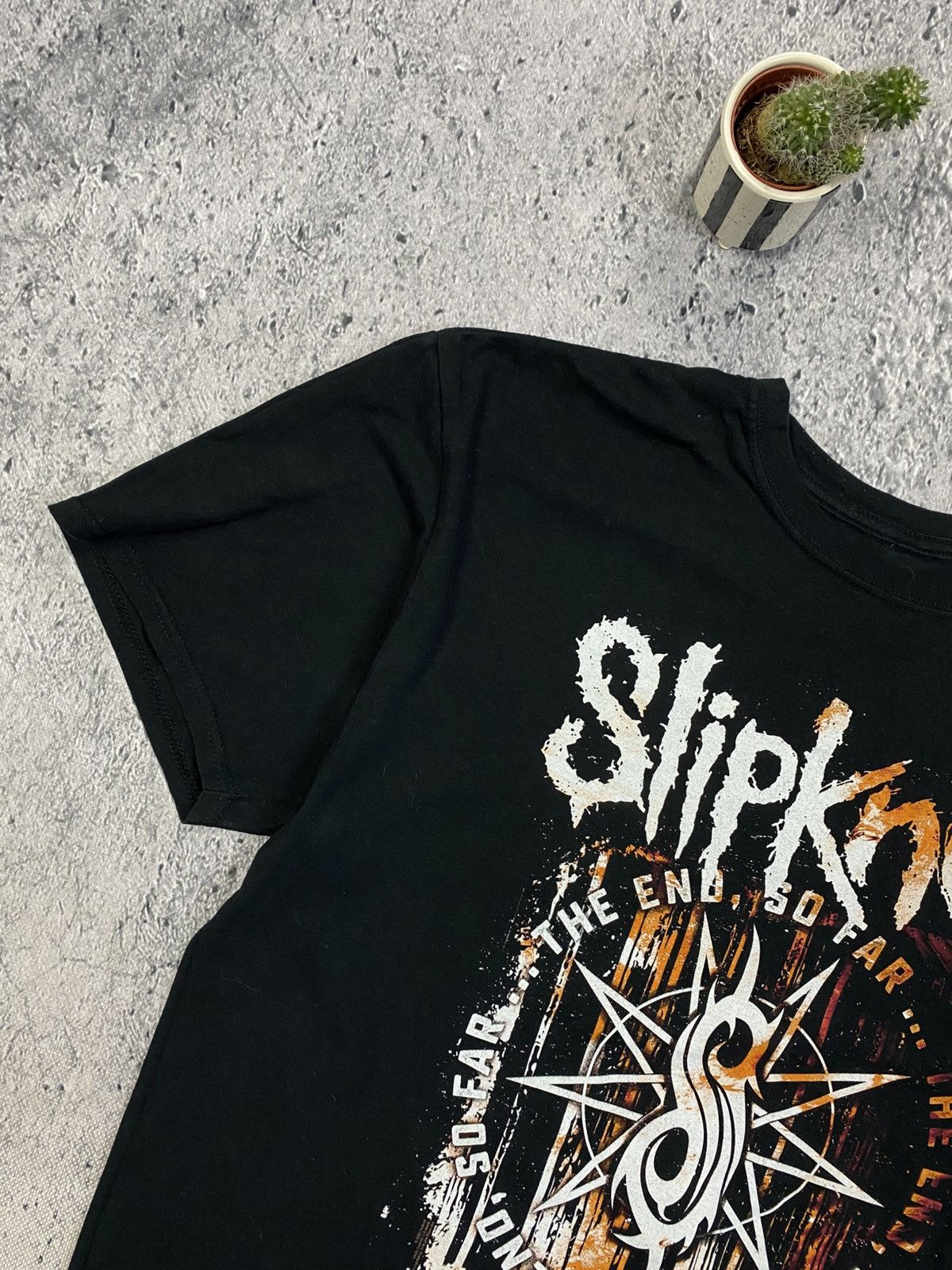 Slipknot × Vintage Tee Slipknot USA Streetwear Vintage singlestich Size US XL / EU 56 / 4 - 2 Thumbnail