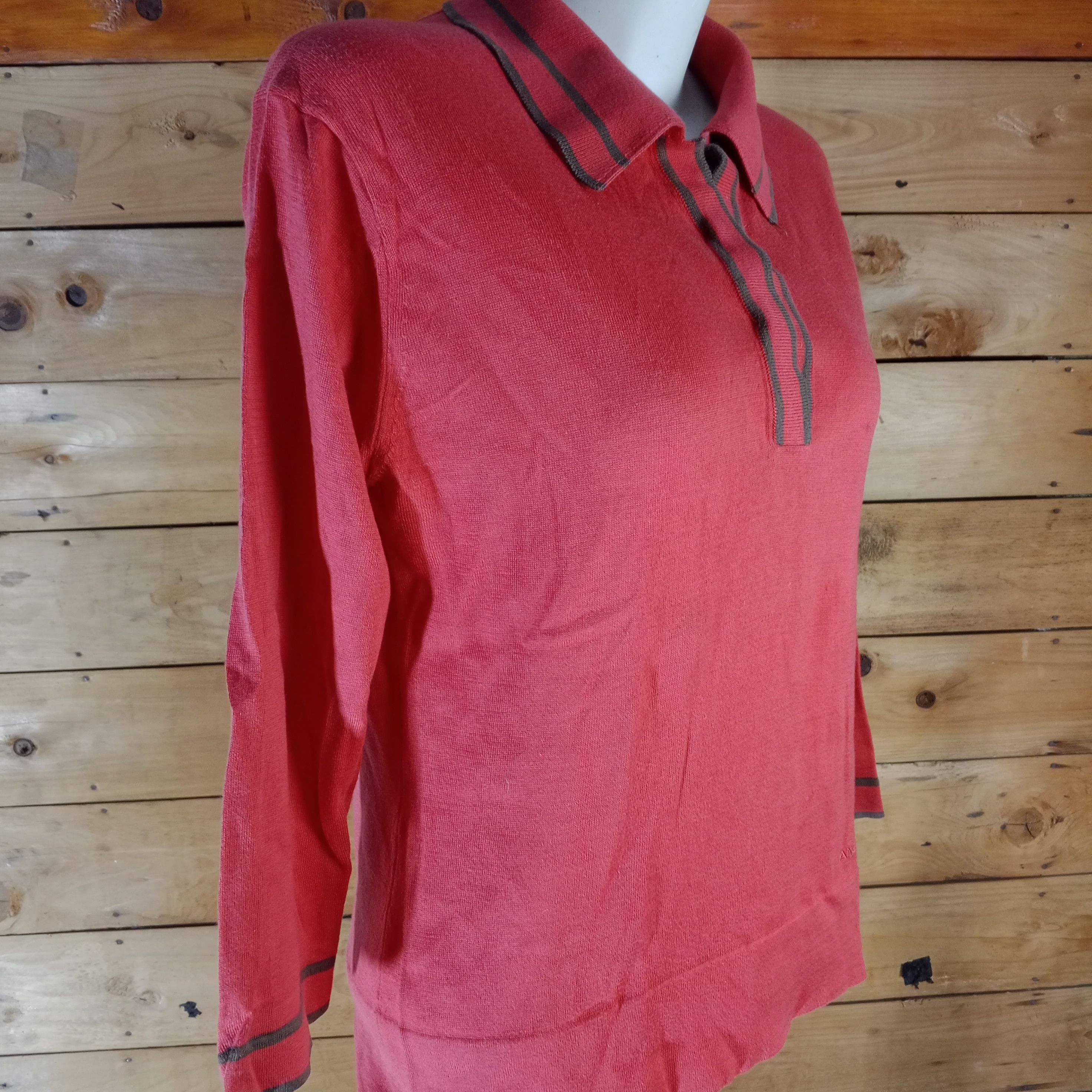 Lancel × Vintage Vintage Lancel Polo Shirt Long Sleeves Size M / US 6-8 / IT 42-44 - 4 Thumbnail