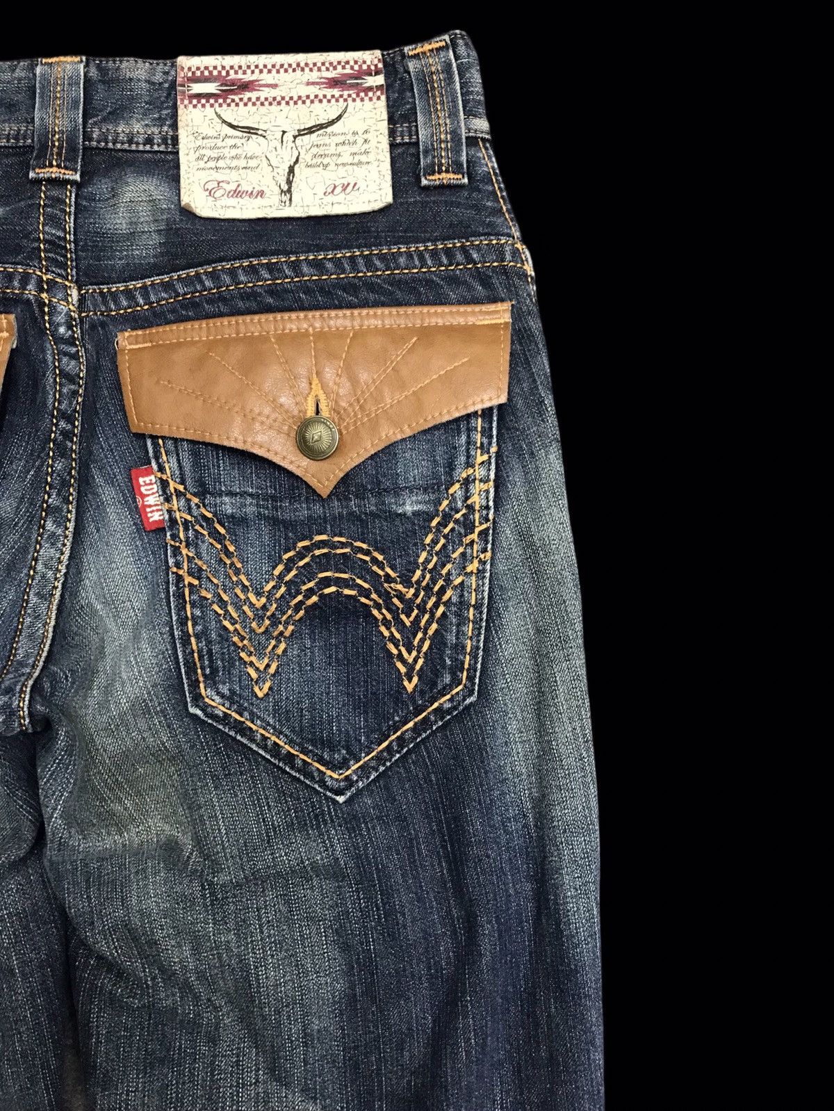 Edwin 💥FLARE💥ARCHIVAL EDWIN WESTRNER SICK FADED FLARE DENIM F391 Size US 30 / EU 46 - 11 Thumbnail