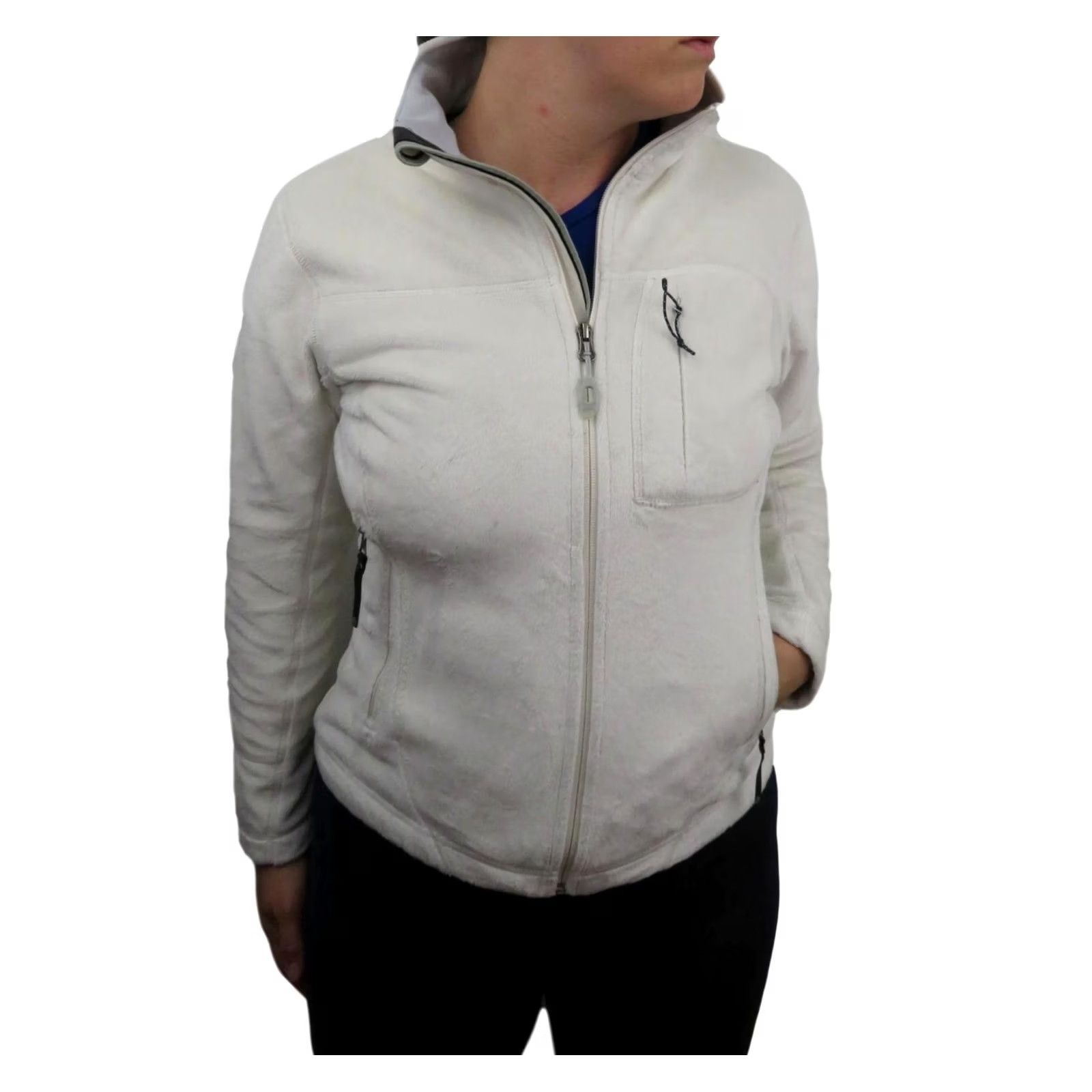 Mountain Hardwear VINTAGE Mountain Hardwear Windstopper Fleece Jacket Womens S White Full Zip Softshell Size S / US 4 / IT 40 - 2 Thumbnail