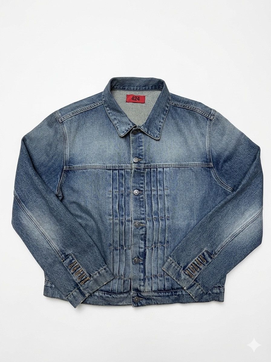 424 424 indigo denim trucker jacket Size US M / EU 48-50 / 2 - 1 Thumbnail