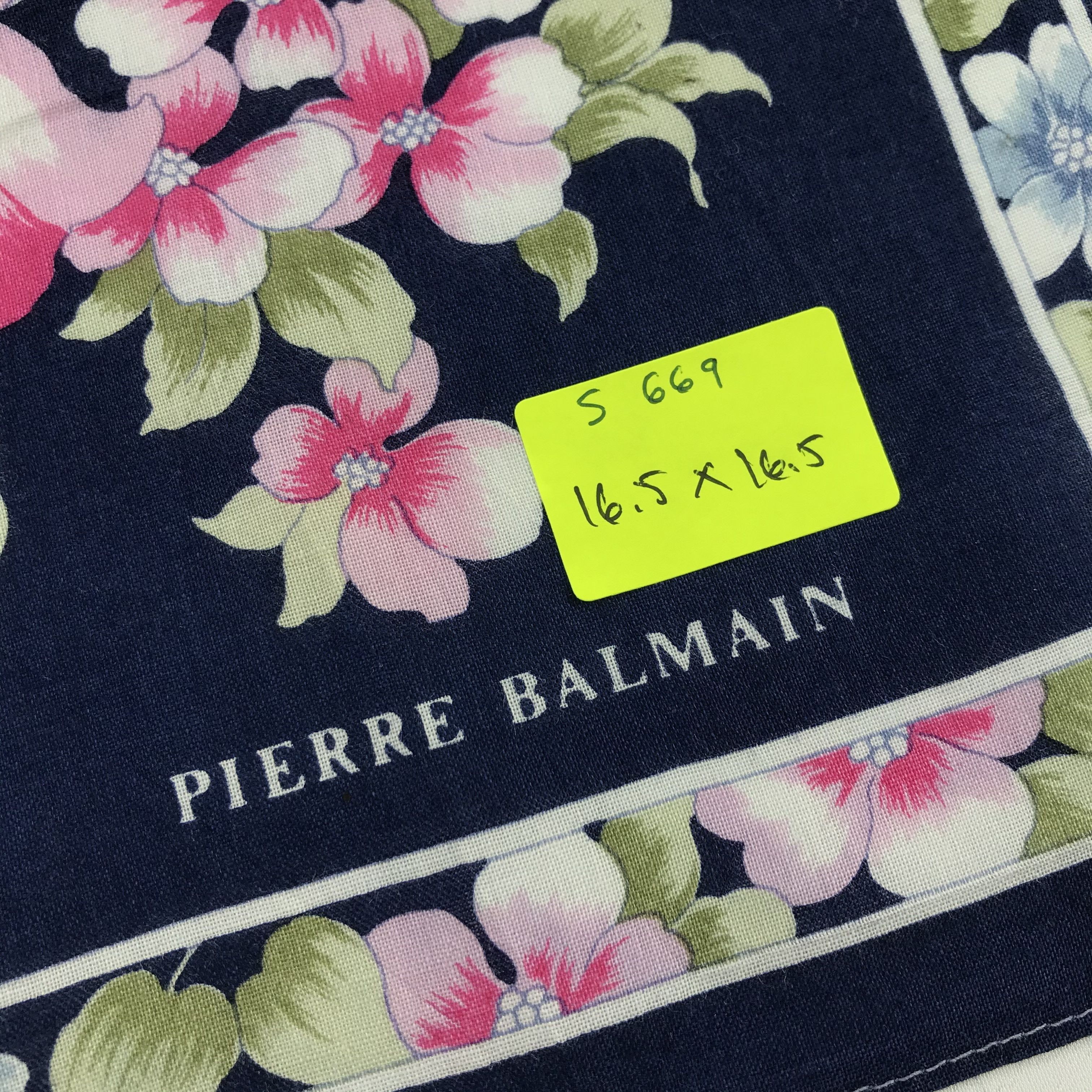 Pierre Balmain × Vintage Pierre Balmain Bandana / Handkerchief / Neckerchief - S669 Size ONE SIZE - 5 Thumbnail