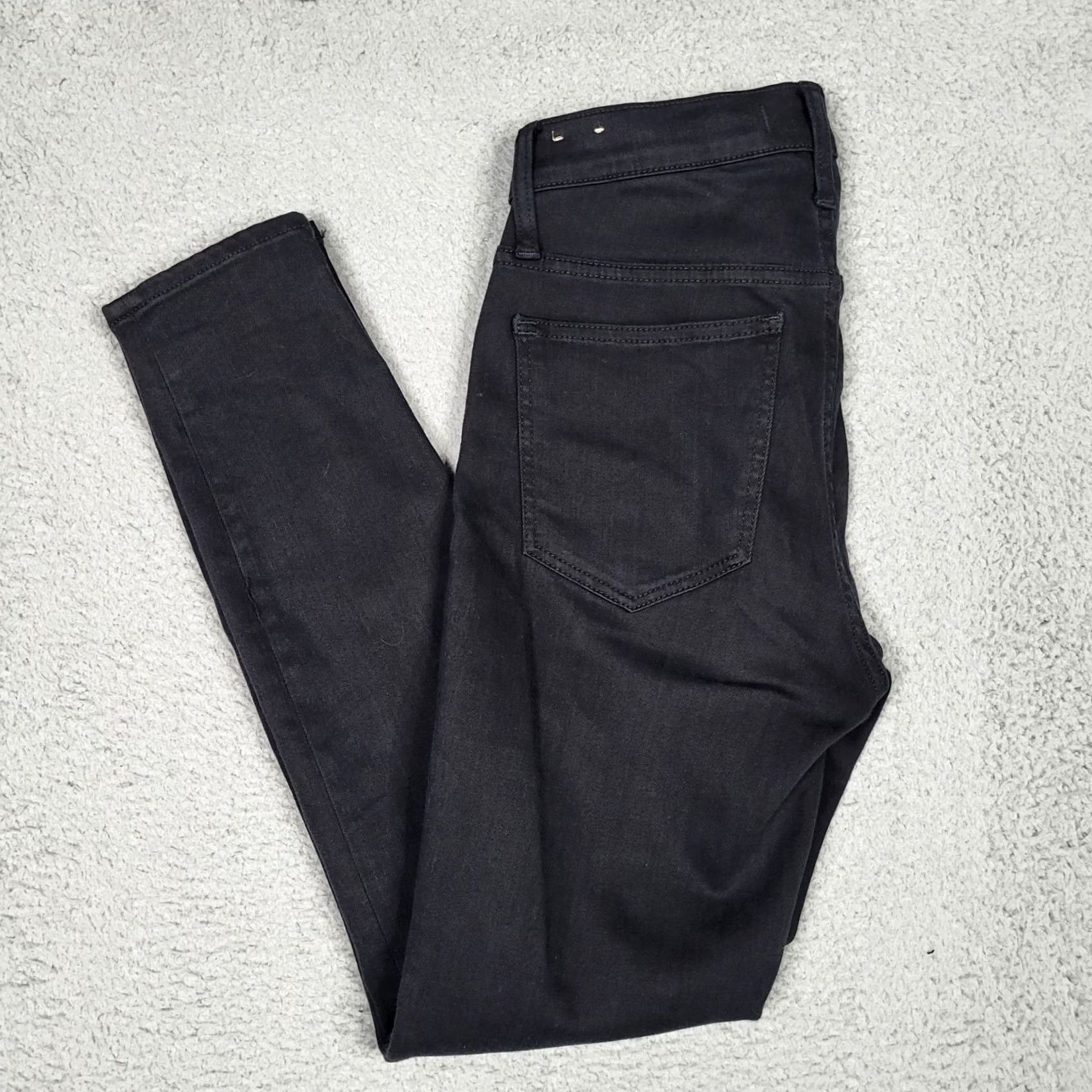 Madewell Madewell Black 9" MID-RISE Skinny Women's Casual Jeans Size 27 Size 27" / US 4 / IT 40 - 5 Thumbnail
