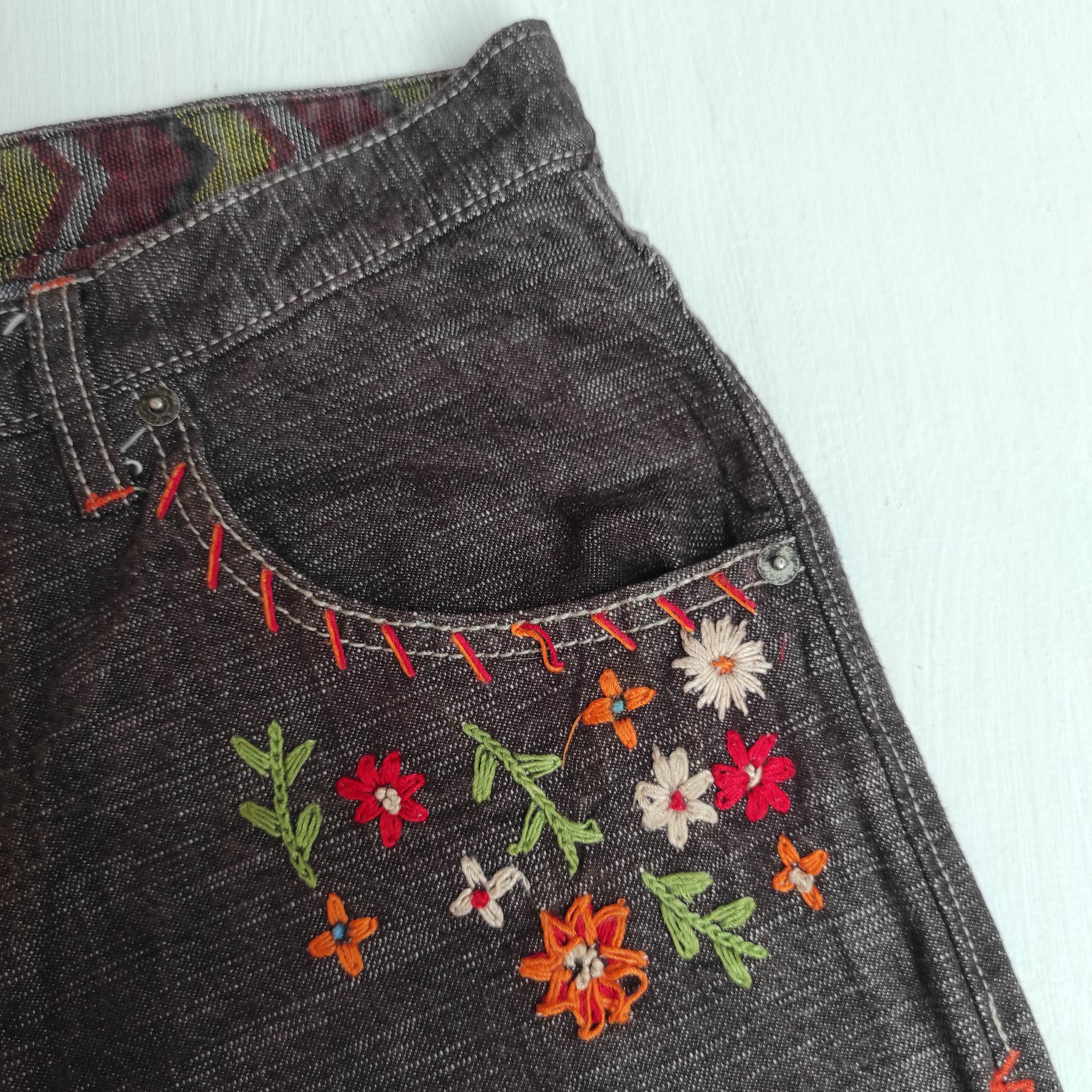 Beauty Beast Japanese Brand Wild Khakis Embroider Hand Stitching Jeans Size US 30 / EU 46 - 5 Thumbnail
