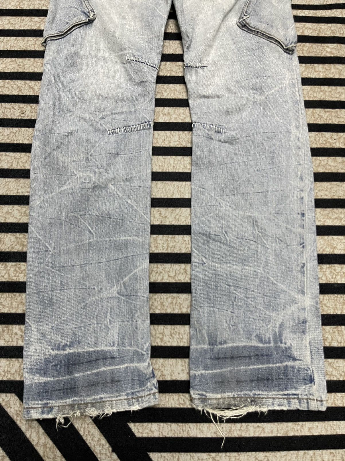 Beauty Beast 2000s TWENTY WORKS STUDDED SIDE POCKET JEANS RARE Size US 31 - 13 Thumbnail