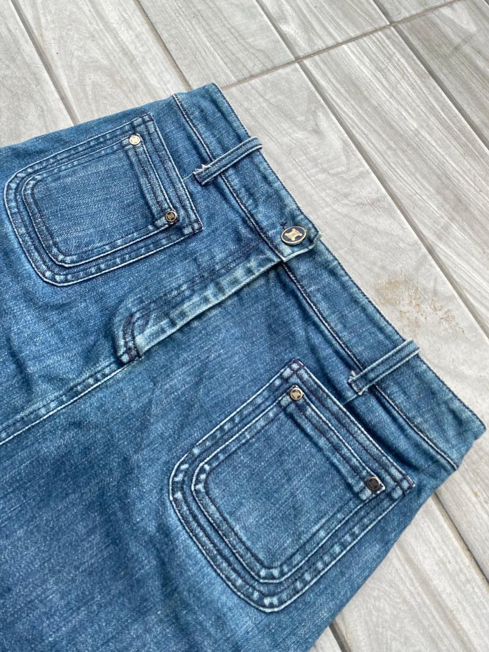 Celine Vintage Y2K Celine Denim Skirts Size 26" / US 2 / IT 38 - 4 Thumbnail