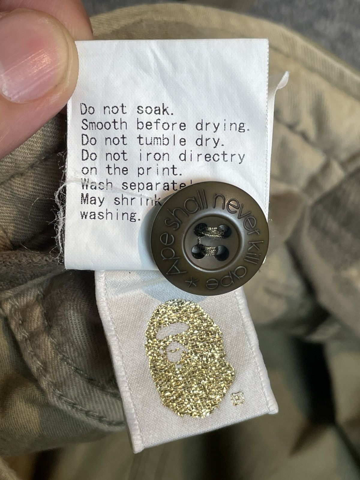 Bape Bathing Ape Cargo Pants (26) Size 31" - 12 Thumbnail