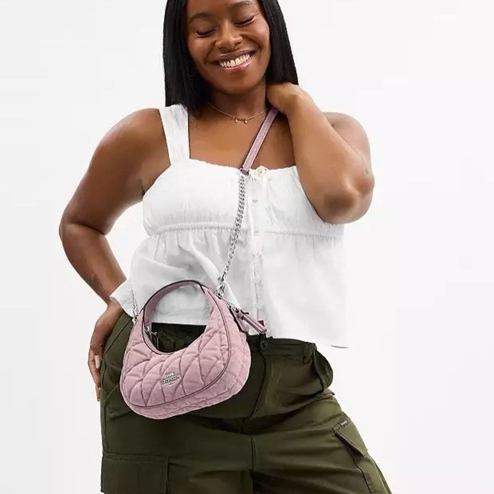 Coach NWT Coach Carmen Mini Crossbody Bag CBR11 Carnation Size ONE SIZE - 10 Thumbnail