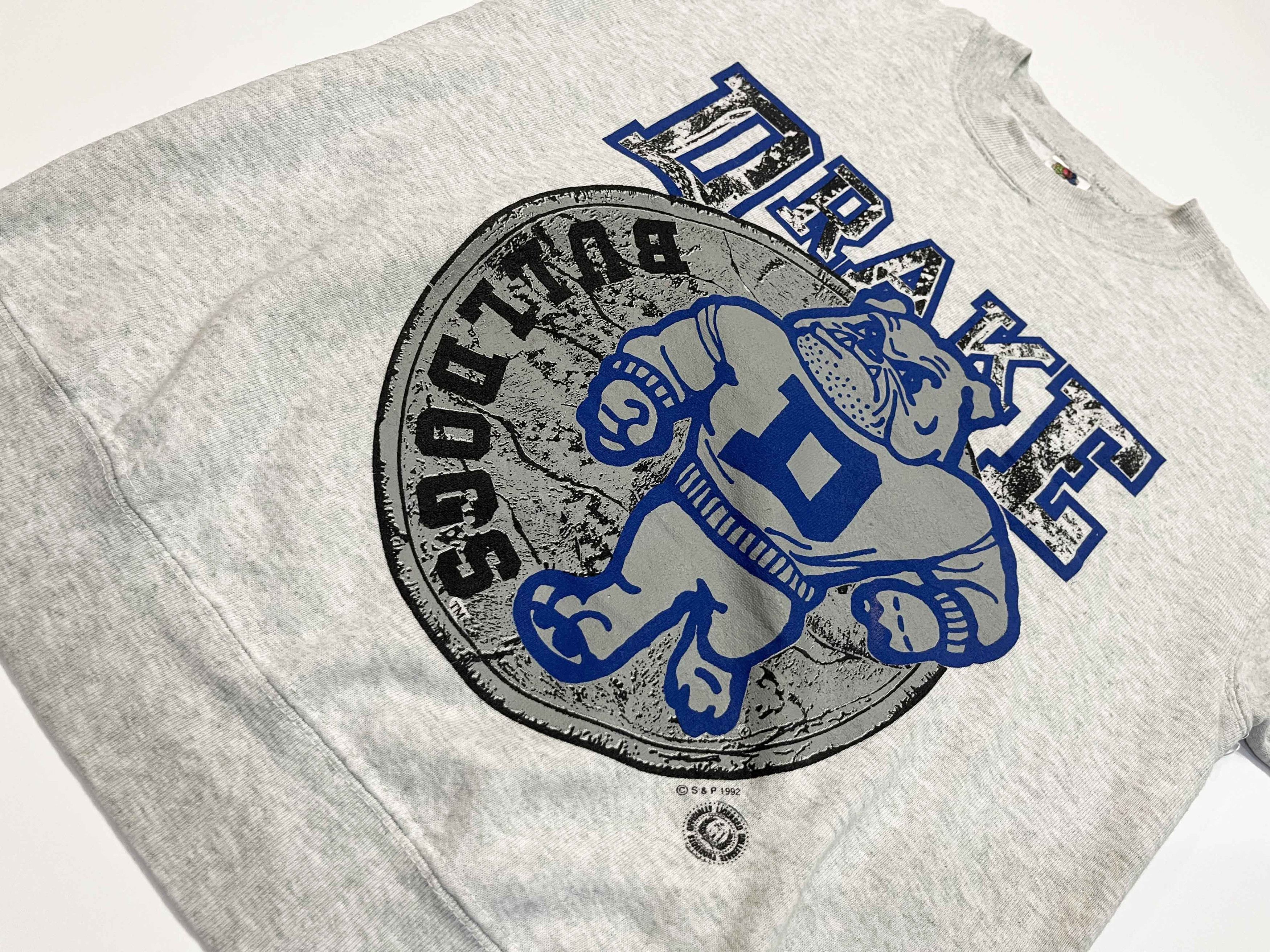 Fruit Of The Loom Vintage 1992 Drake Bulldogs Basketball Crewneck Sweatshirt Size US M / EU 48-50 / 2 - 6 Thumbnail