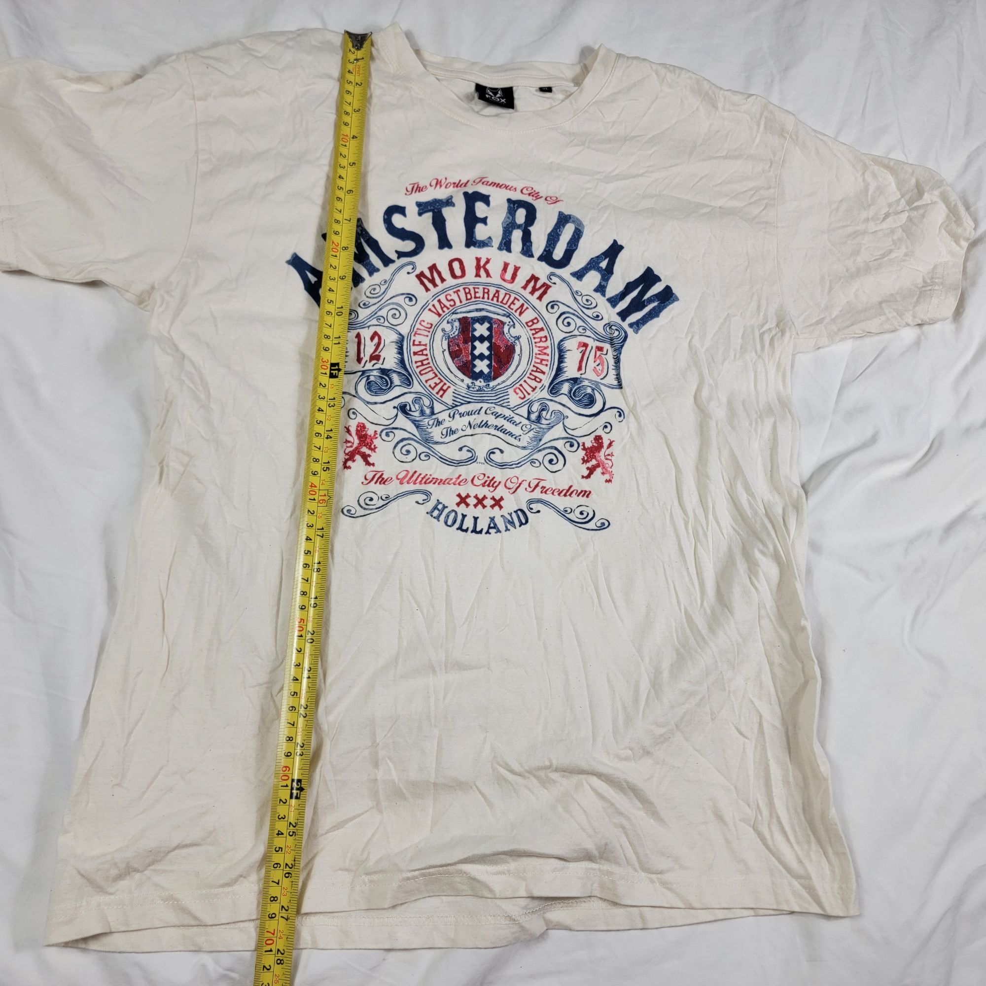 Other Fox Originals Mens XL White Amsterdam Graphic T Shirt Casual Size US XL / EU 56 / 4 - 8 Thumbnail