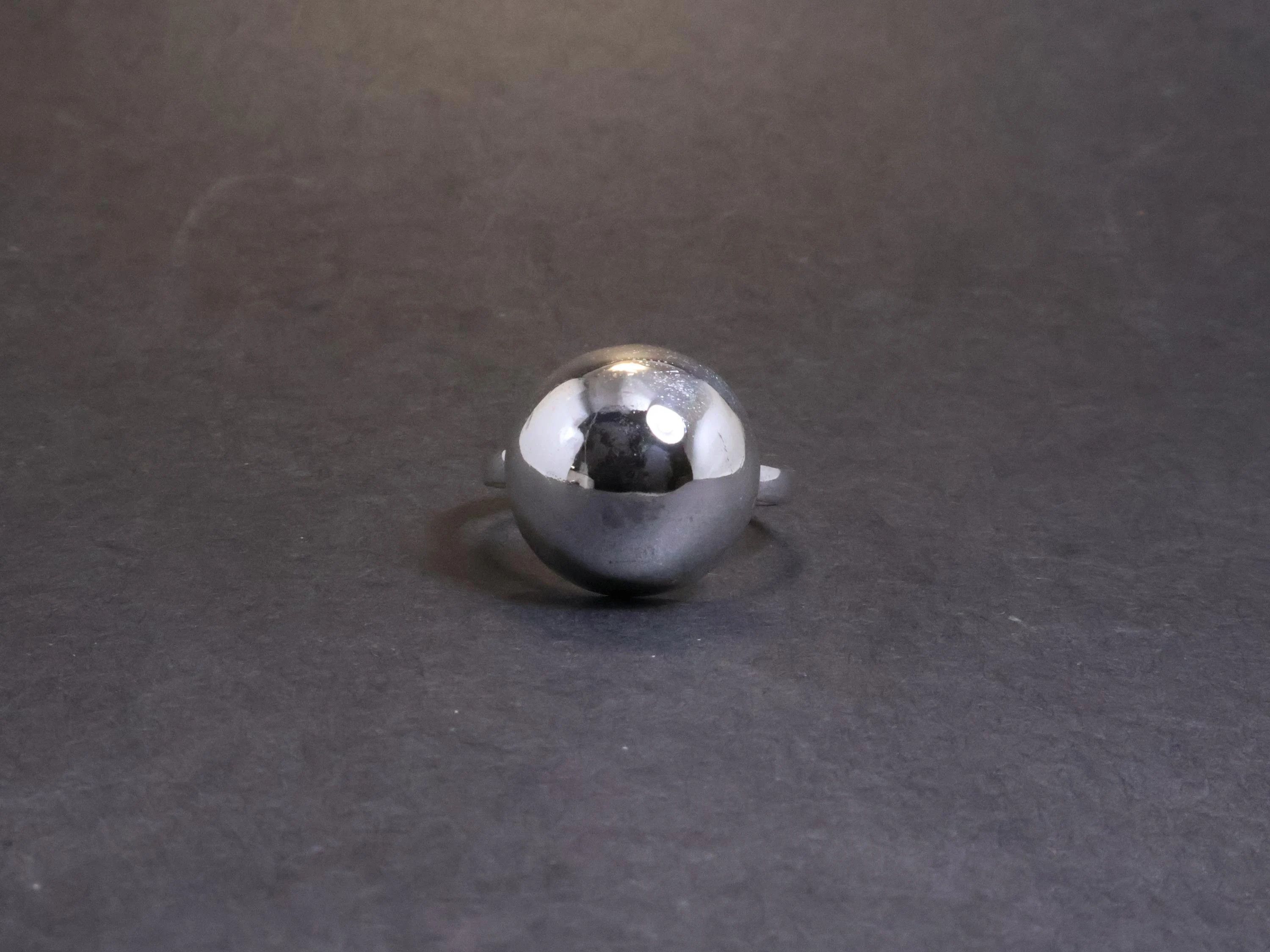 Handmade Ball Ring, 925 Sterling Silver Handmade Silver Woman Ring, Size ONE SIZE - 2 Thumbnail