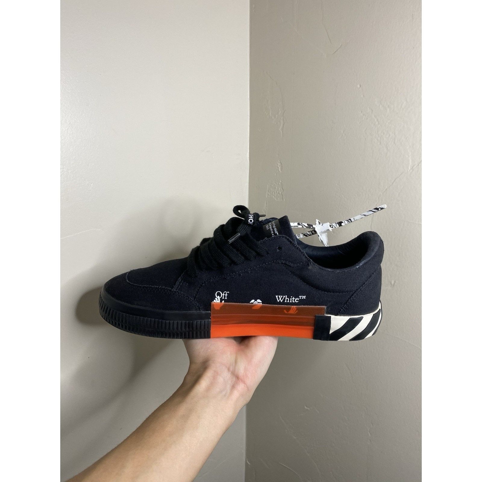 Off-White OFF-WHITE Vulc Low Canvas “black White” Size 12 US ( 45 EU ) Size US 12 / EU 45 - 9 Thumbnail