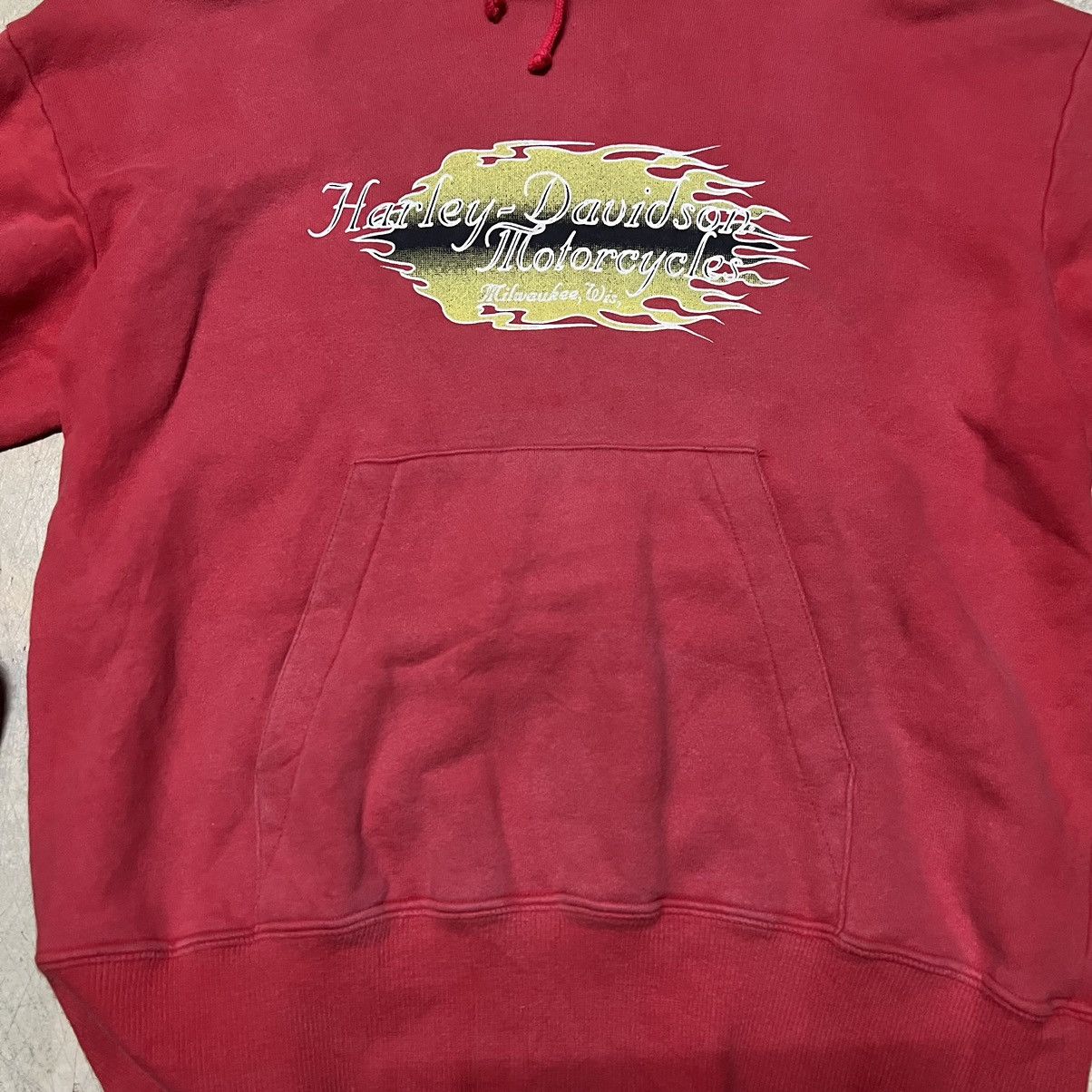 Harley Davidson Vintage Flame Harley Davidson Big Logo Hoodie Size US S / EU 44-46 / 1 - 9 Thumbnail