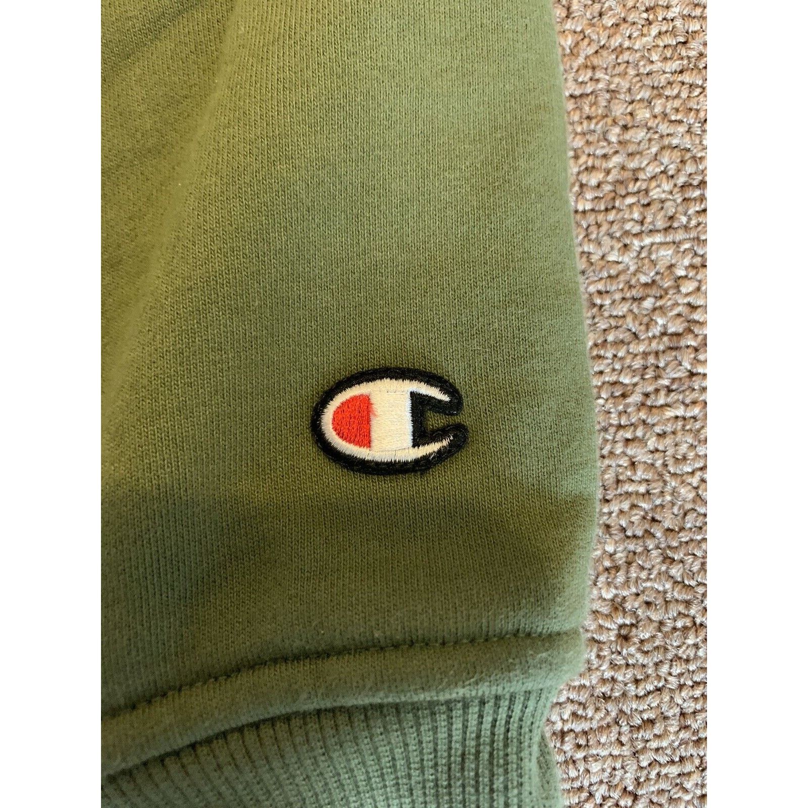 Champion Champion Mens Small Reverse Weave Hoodie Green Sweatshirt Size US S / EU 44-46 / 1 - 4 Thumbnail