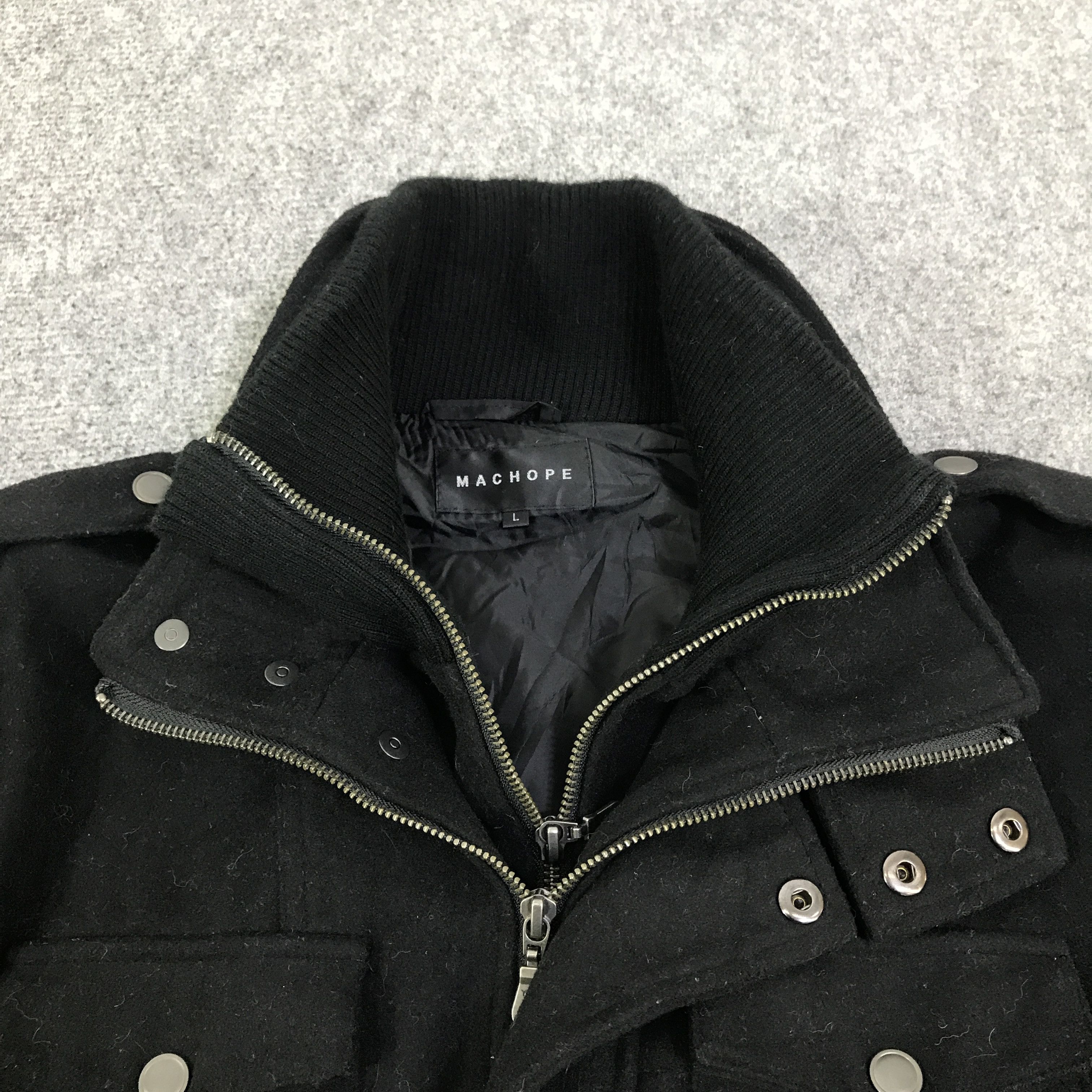 Japanese Brand Vtg machope Wool jacket K128B3 Size US L / EU 52-54 / 3 - 5 Thumbnail