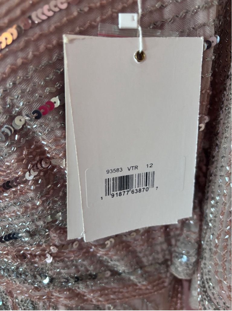 Mac Duggal Women's Mac Duggal Pink & Silver Sequin Gown Size 12 Size XL / US 12-14 / IT 48-50 - 6 Thumbnail