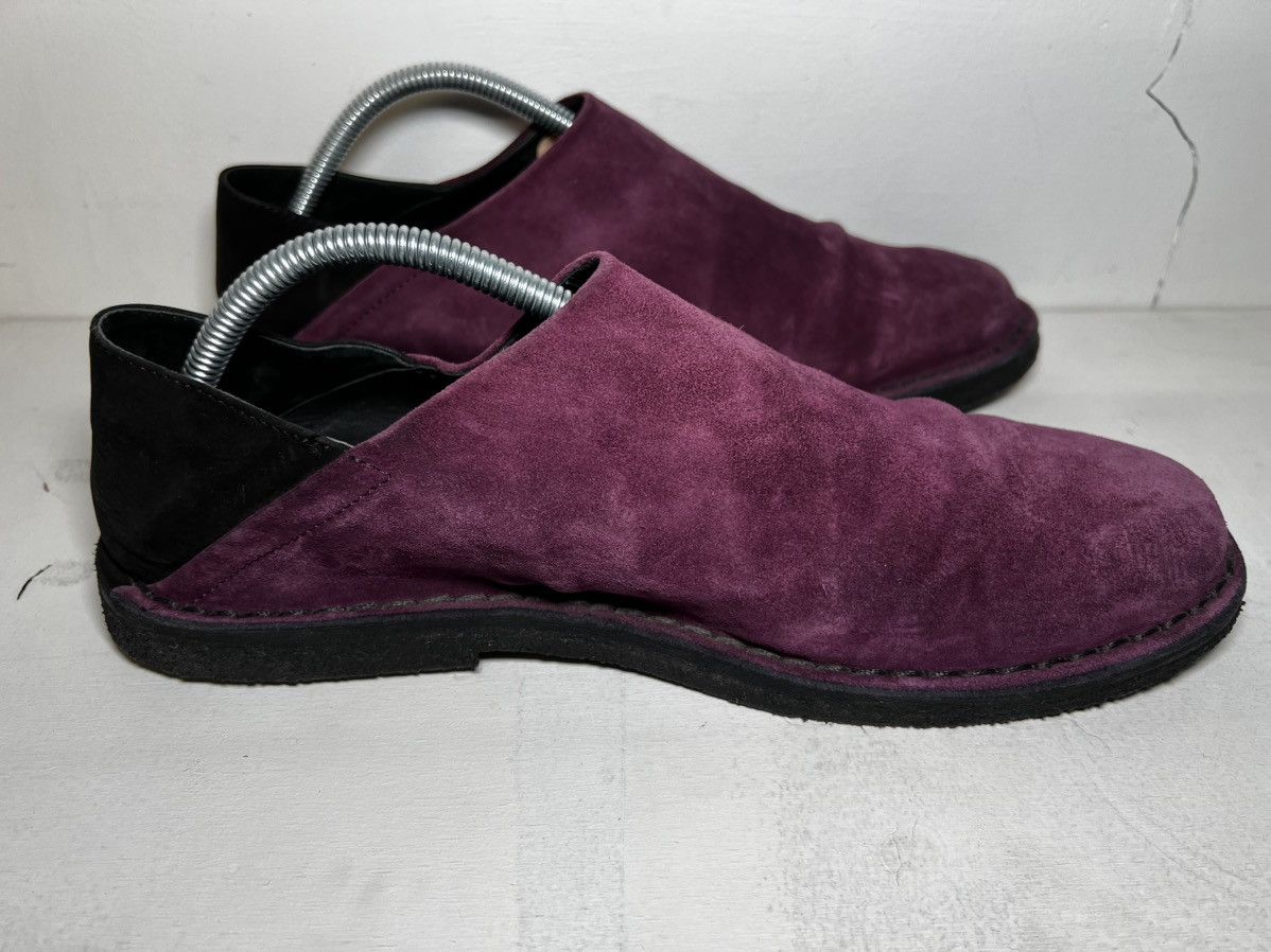 Purple and Black Suede Slip ONS