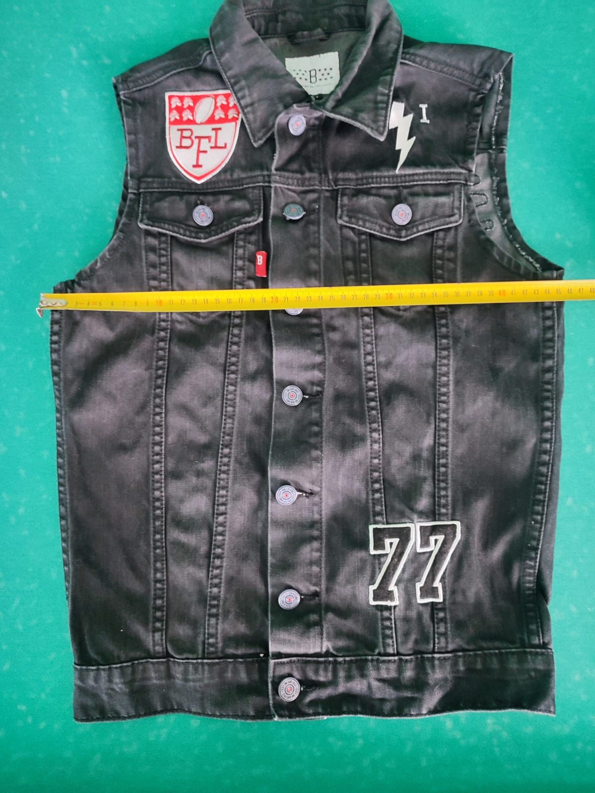 Bones In Memory Of Bones Brigade Rare Sleeveless Denim Jacket Size US S / EU 44-46 / 1 - 9 Thumbnail