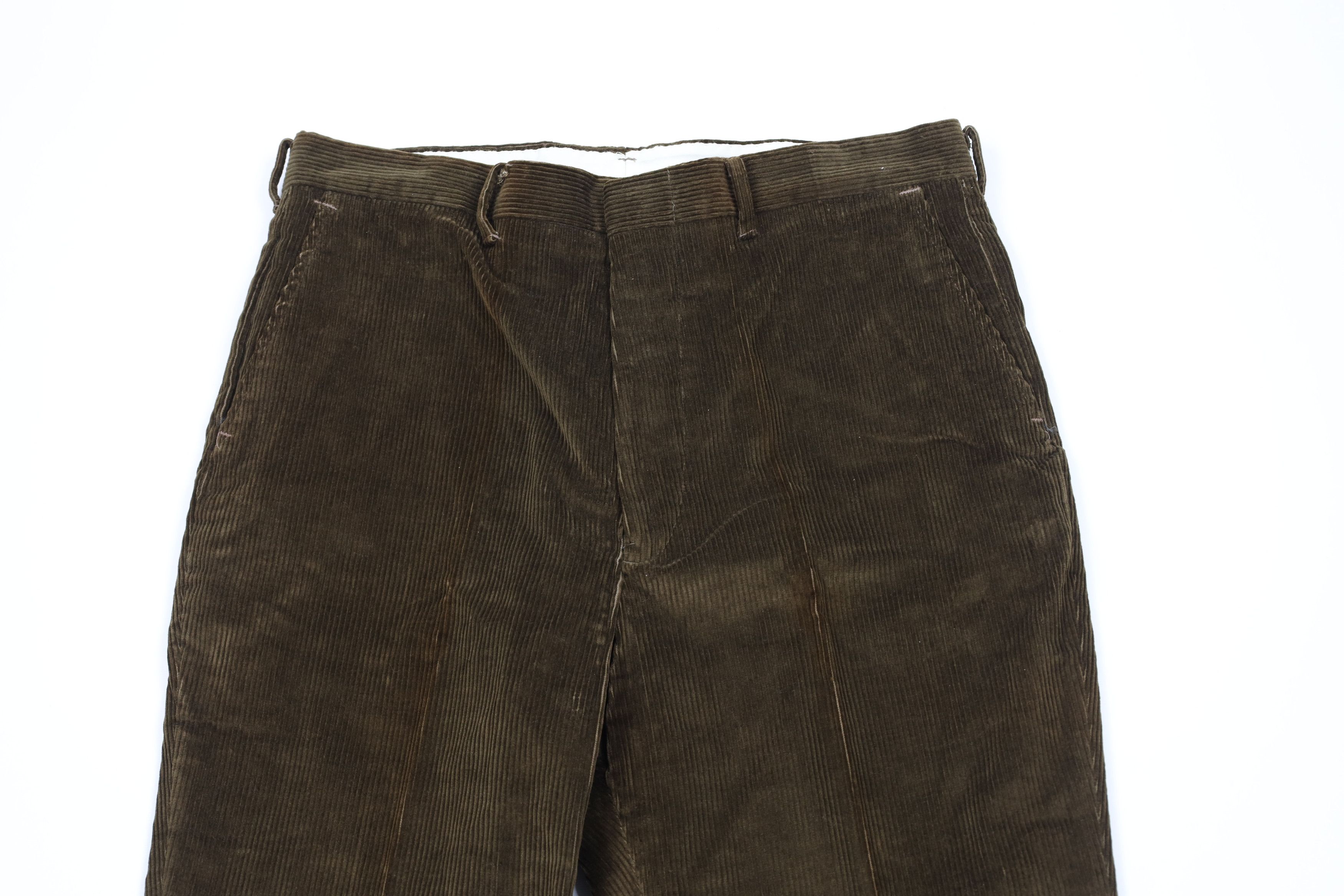 Vintage Vintage 70s Streetwear Wide Leg Corduroy Chino Pants USA Size US 34 / EU 50 - 2 Thumbnail