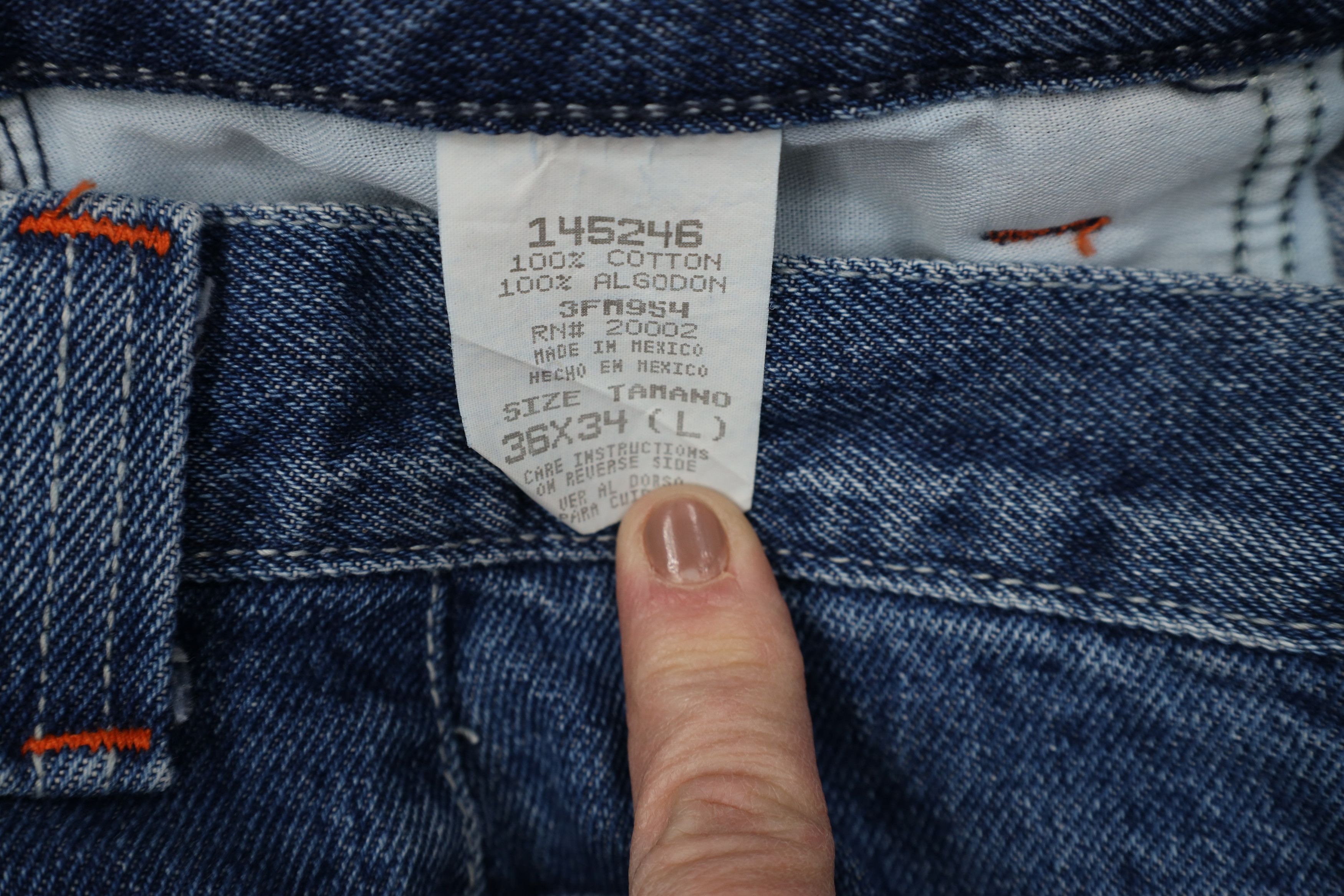 Vintage Deadstock Vintage 90s Boss Streetwear Wide Leg Jeans Size US 36 / EU 52 - 7 Thumbnail