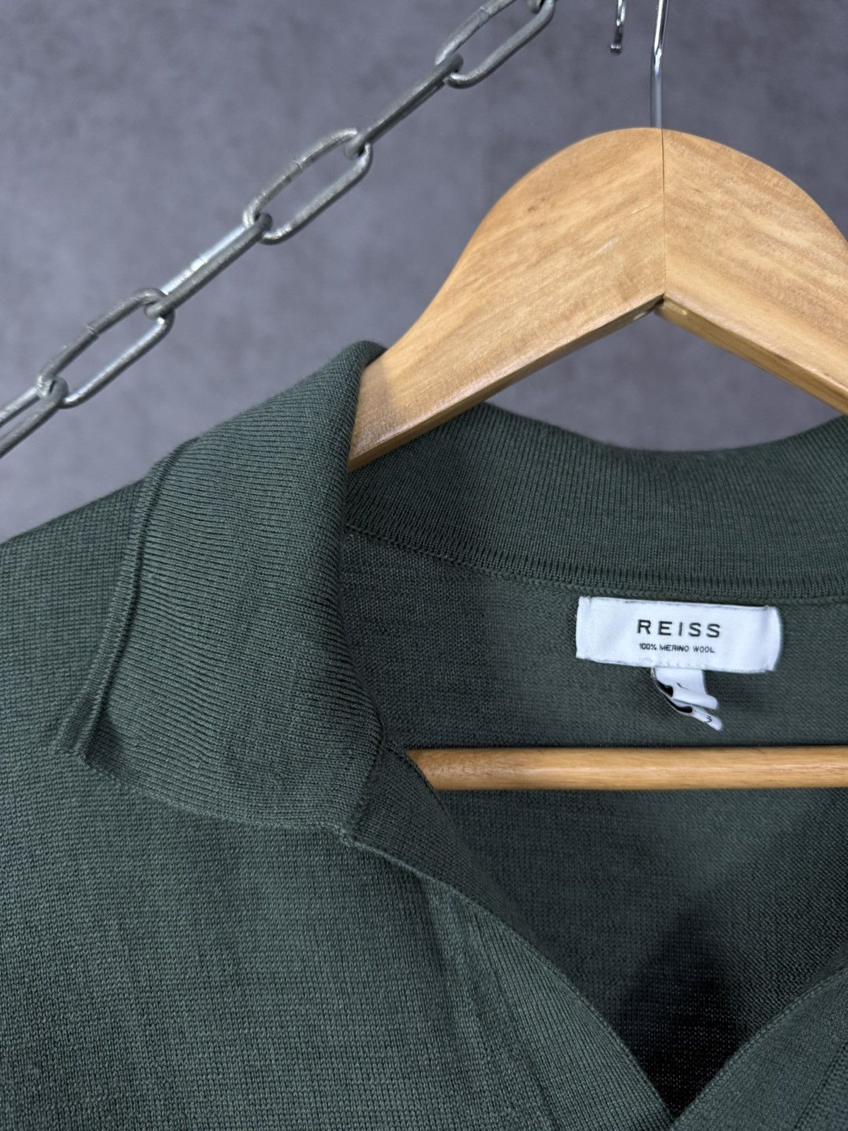 Designer × Reiss Reiss designer merino wool polo tee Size US L / EU 52-54 / 3 - 3 Thumbnail